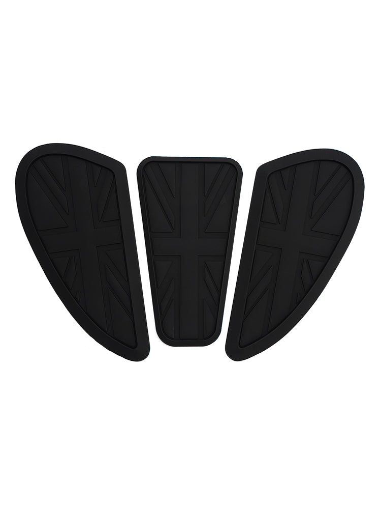 3x ginocchiere personalizzate per serbatoio benzina Union Jack per Bonneville T100 T120 Bobber