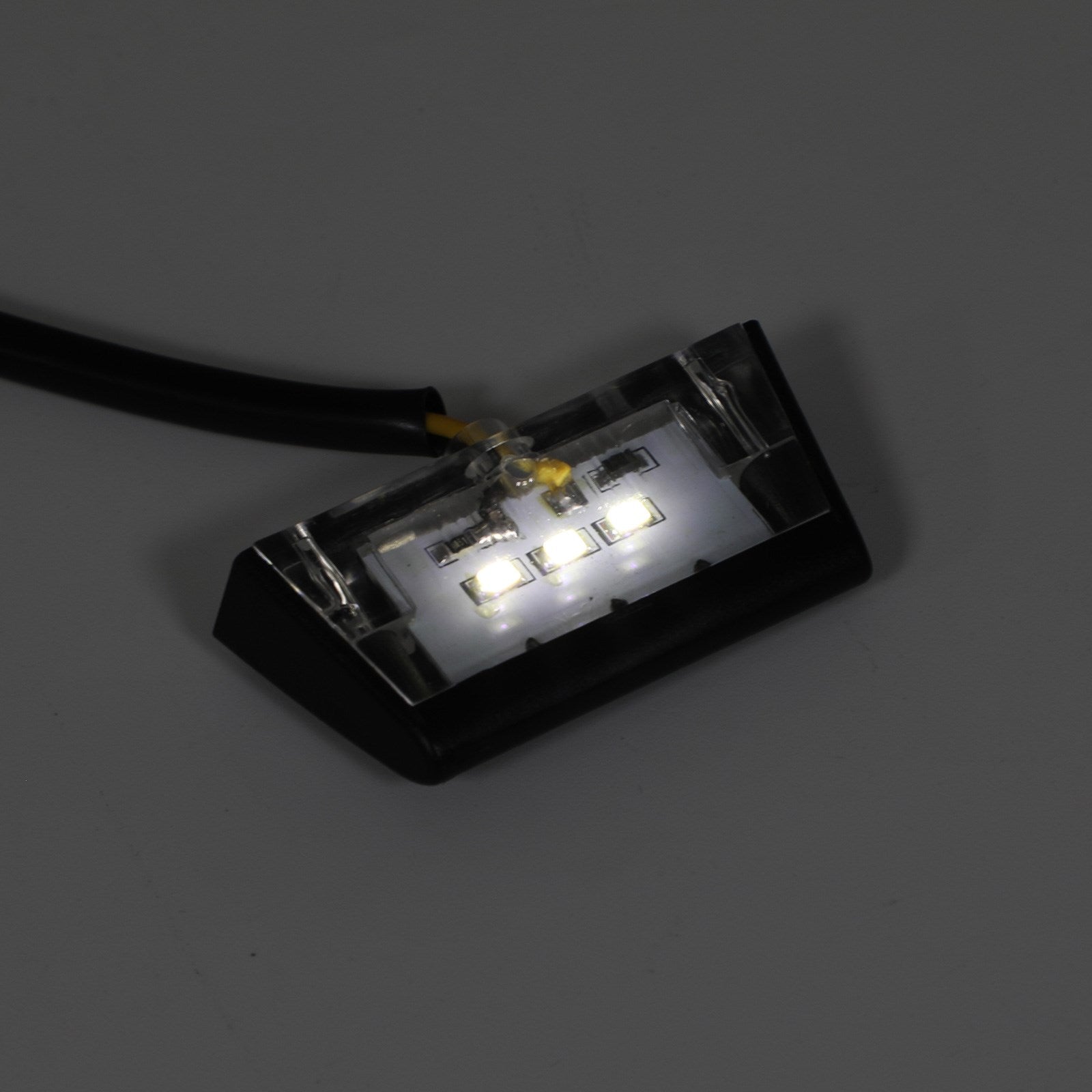 Lampada per motocicletta a 3 LED per targa freno, mini luce posteriore
