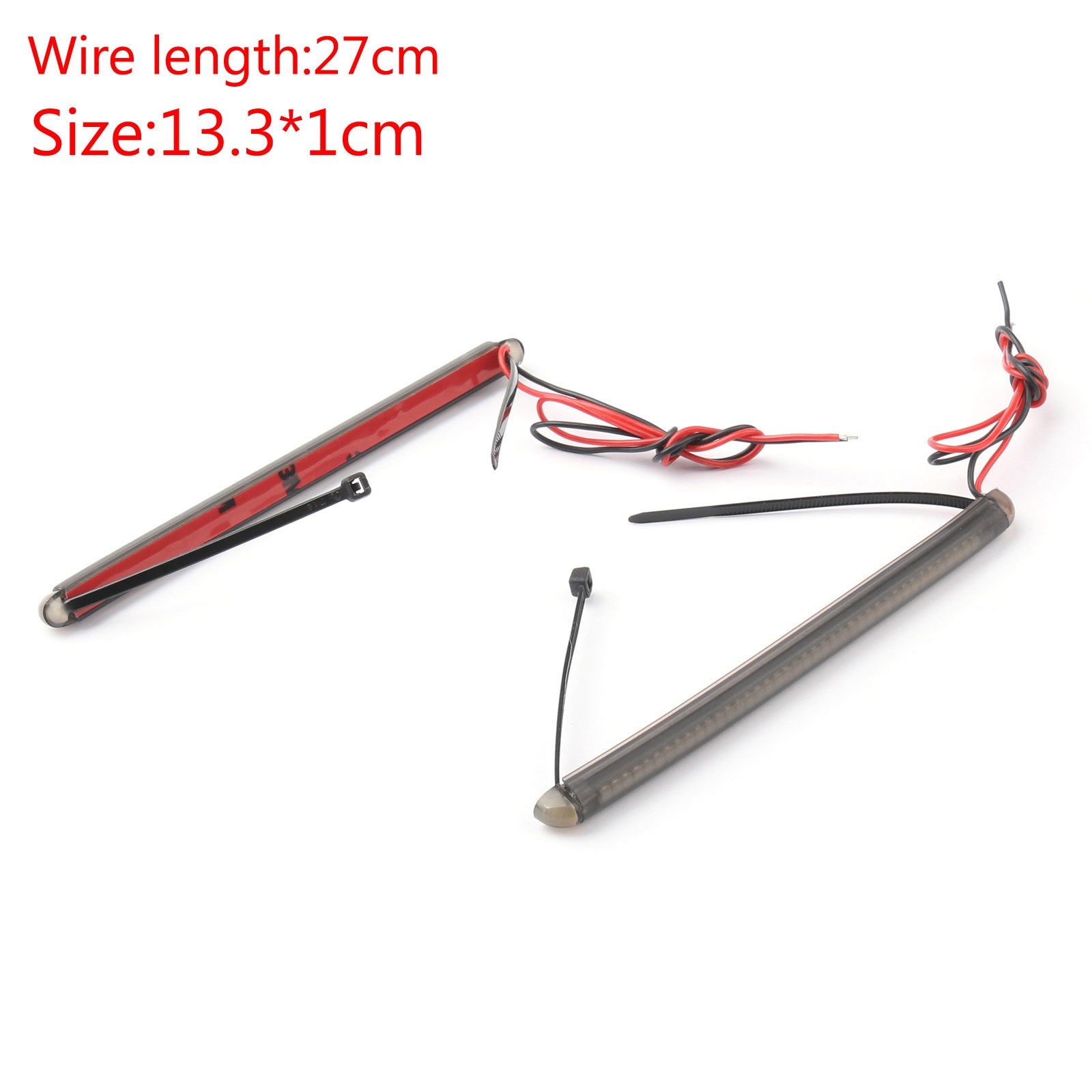 43mm-46mm gaffel LED Turn Signal Strip Amber Light Kit för Harley Victory Honda