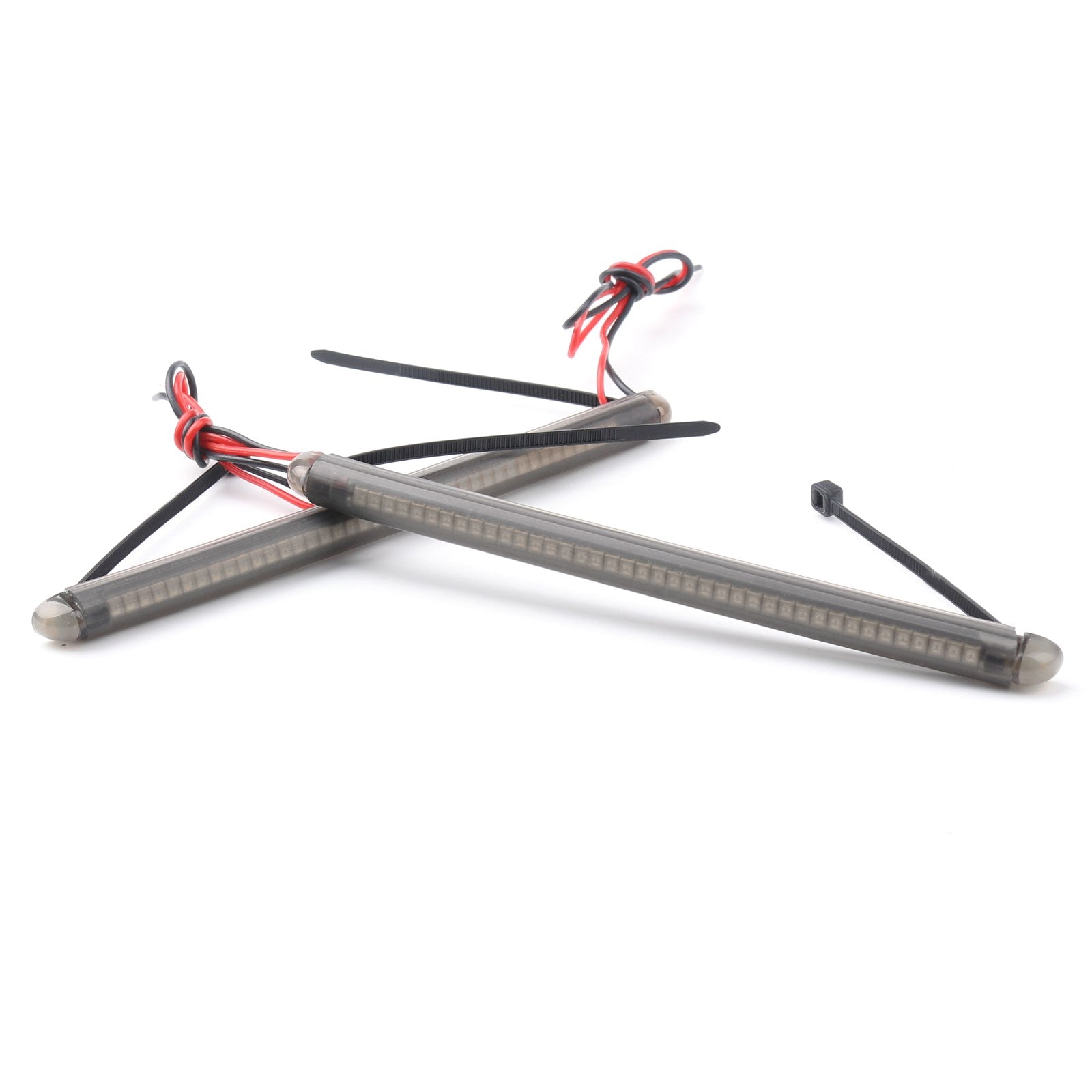 43mm-46mm gaffel LED Turn Signal Strip Amber Light Kit för Harley Victory Honda