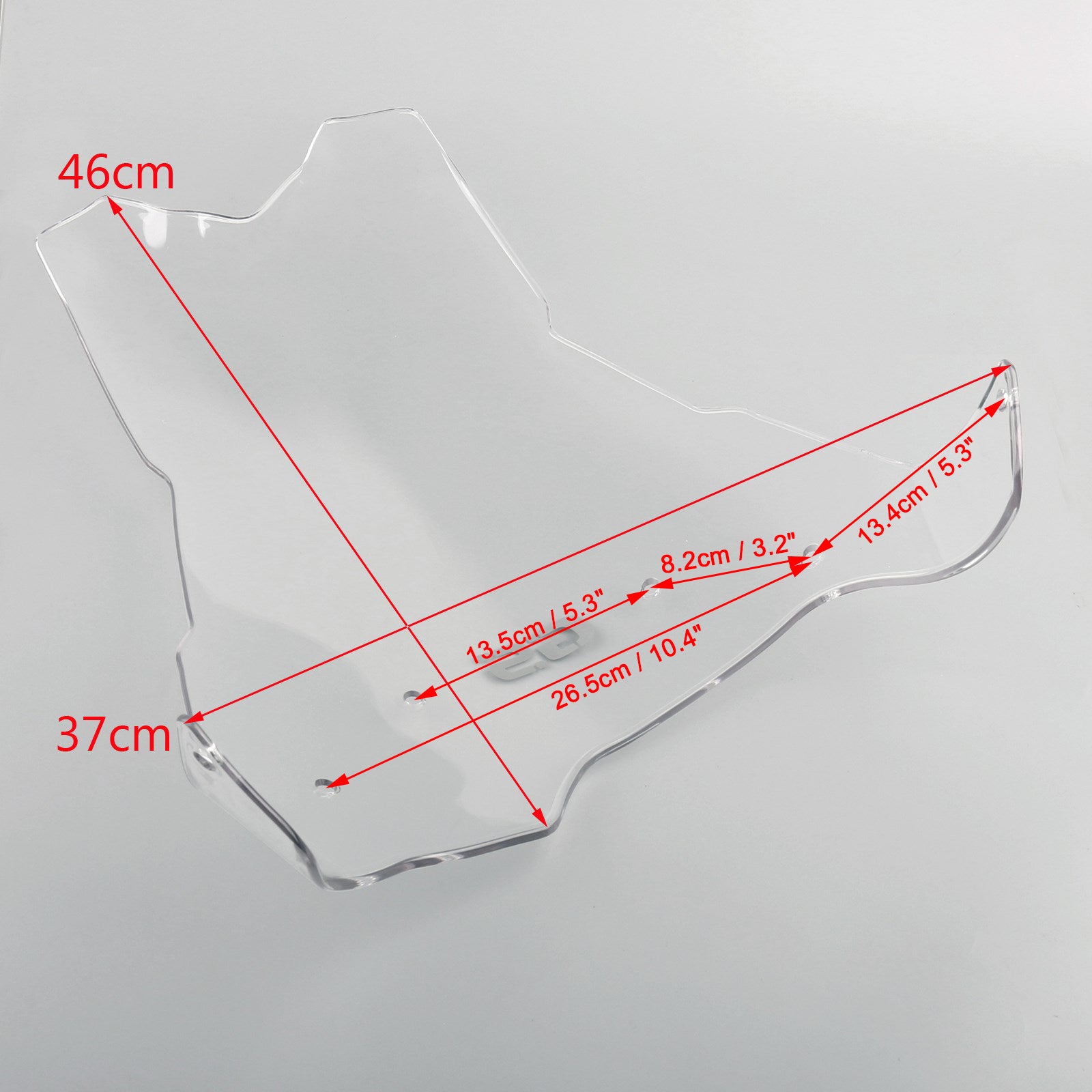 08-17 BMW Adventure F650GS F700GS F800GS Windshield WindScreen +4"