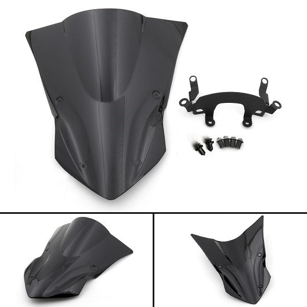2017-2018 Kawasaki Z900 Z 900 ABS Motorcycle Windshield Windscreen Black