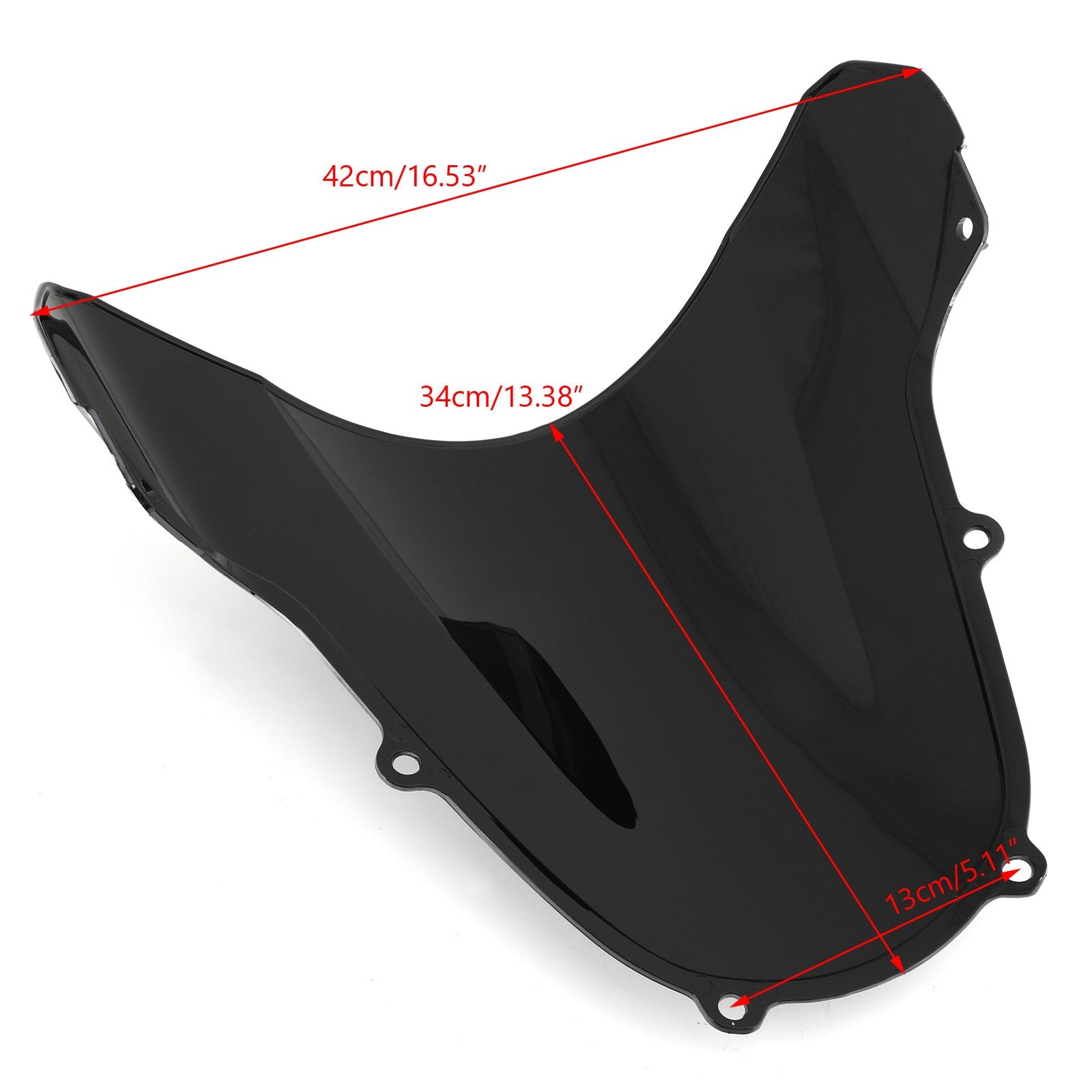 Suzuki GSX-S 750 2017 Cupula Parabrisas ABS con Soporte Negro