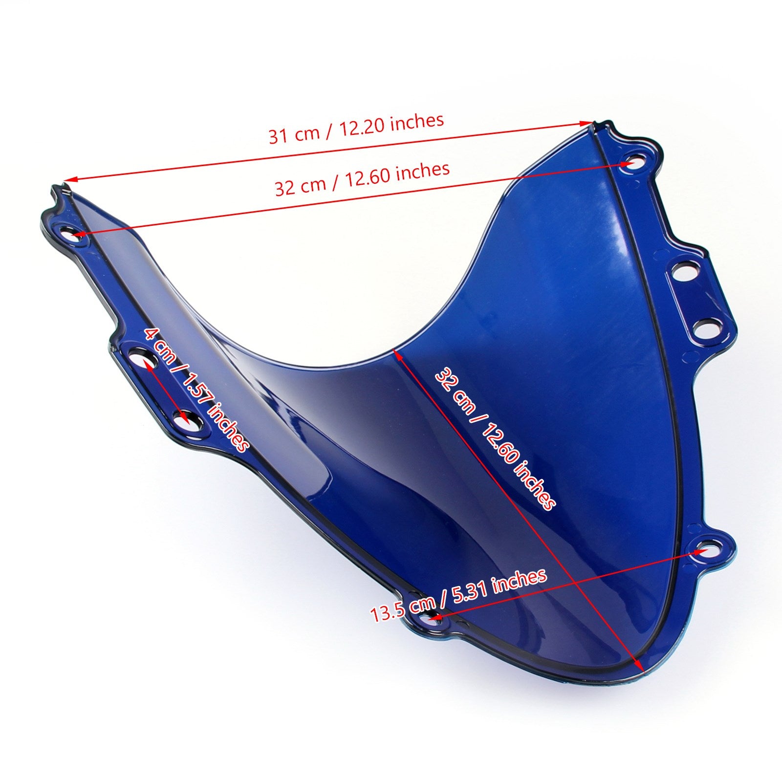 2004-2005 K4 Suzuki GSXR 600/750 Windshield WindScreen Double Bubble Blue