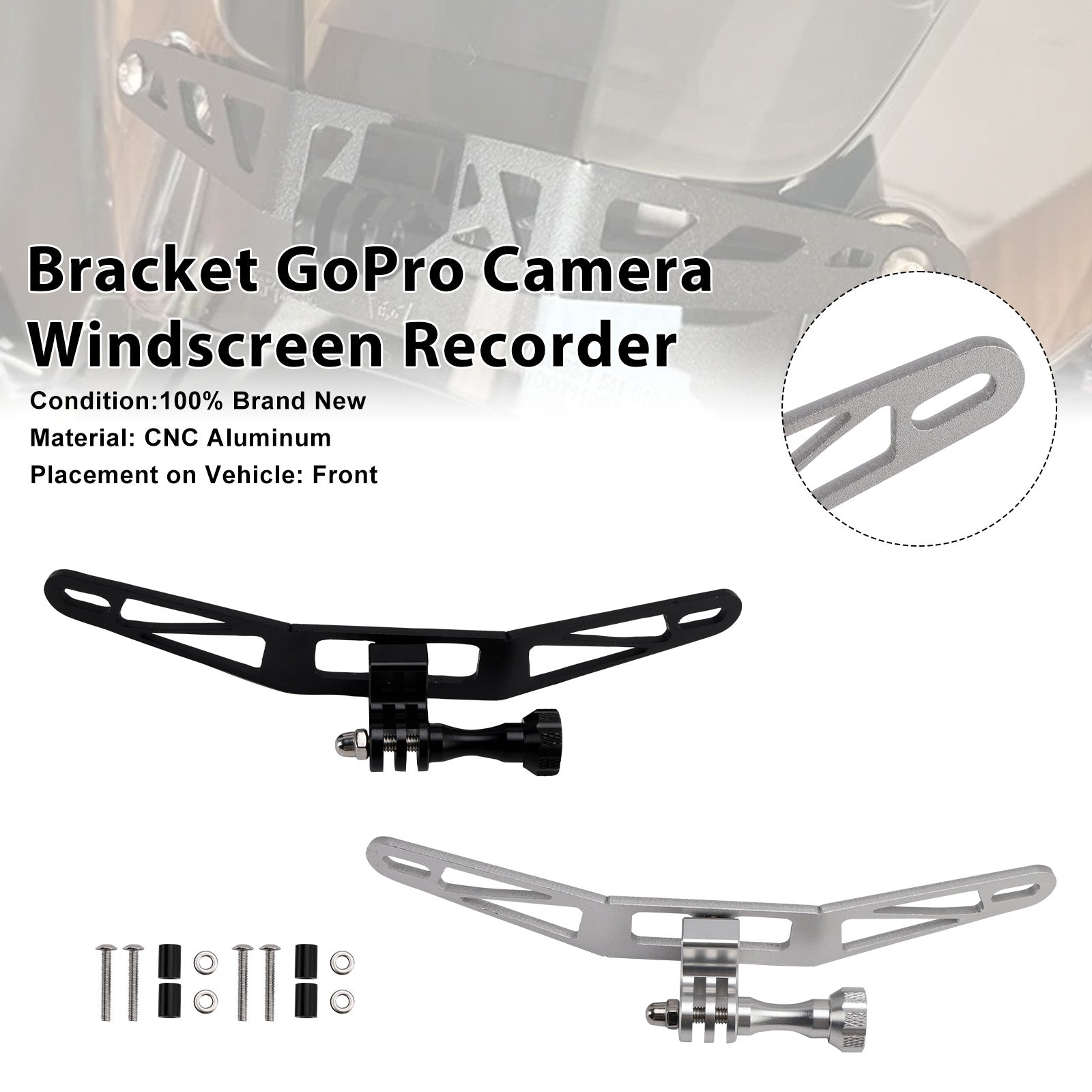 BMW R1300GS S1000XR F900XR F850GS Bracket GoPro Camera Windscreen