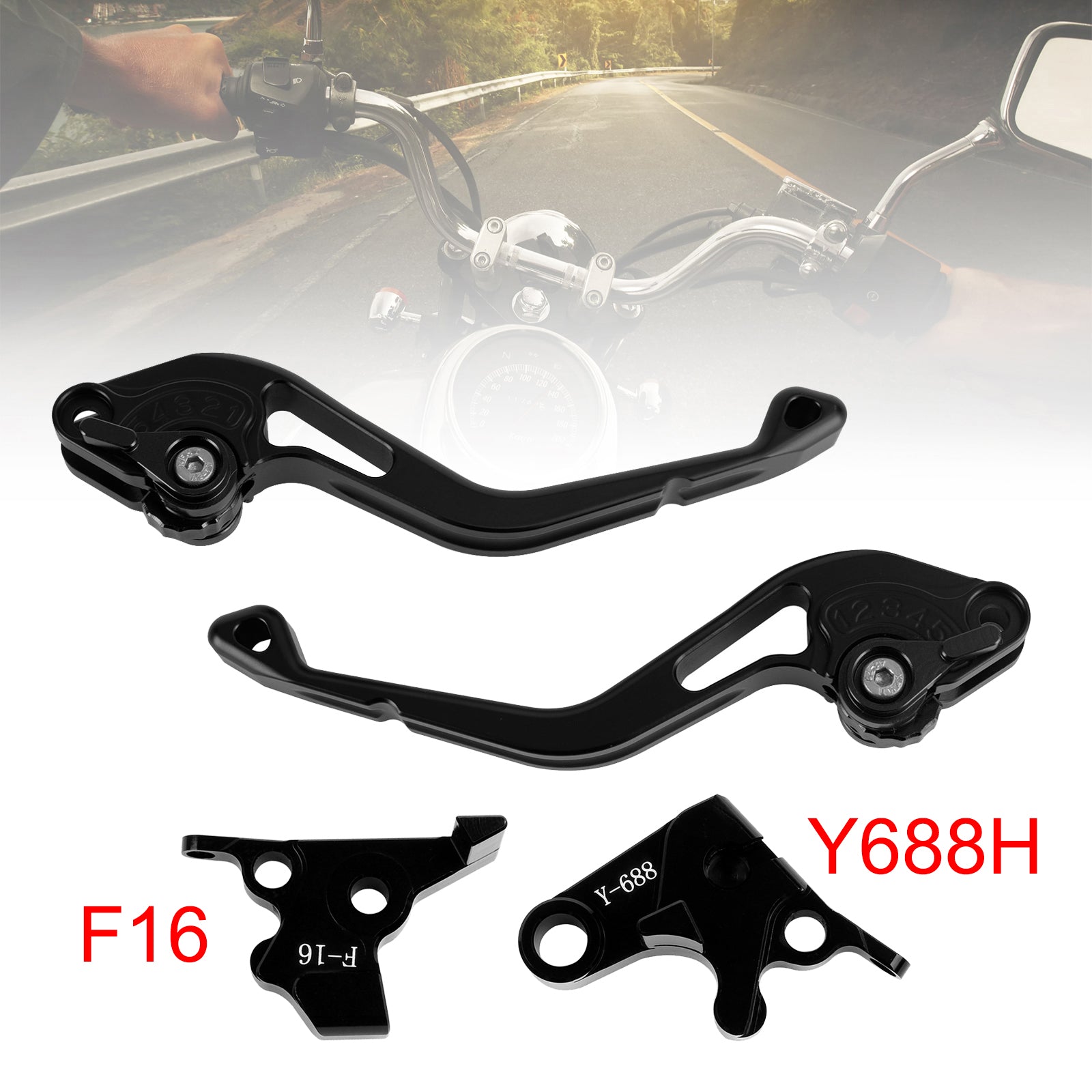 Yamaha FZ6 FAZER XSR 700 900 ABS Black NEW Short Clutch Brake Lever