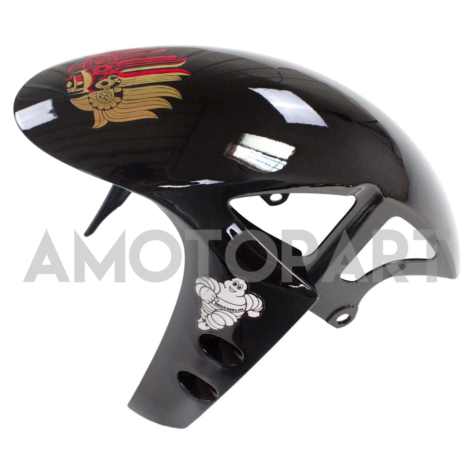 Amotopart 2009-2011 YZF 1000 R1 Yamaha svart med rød logo fairing kit