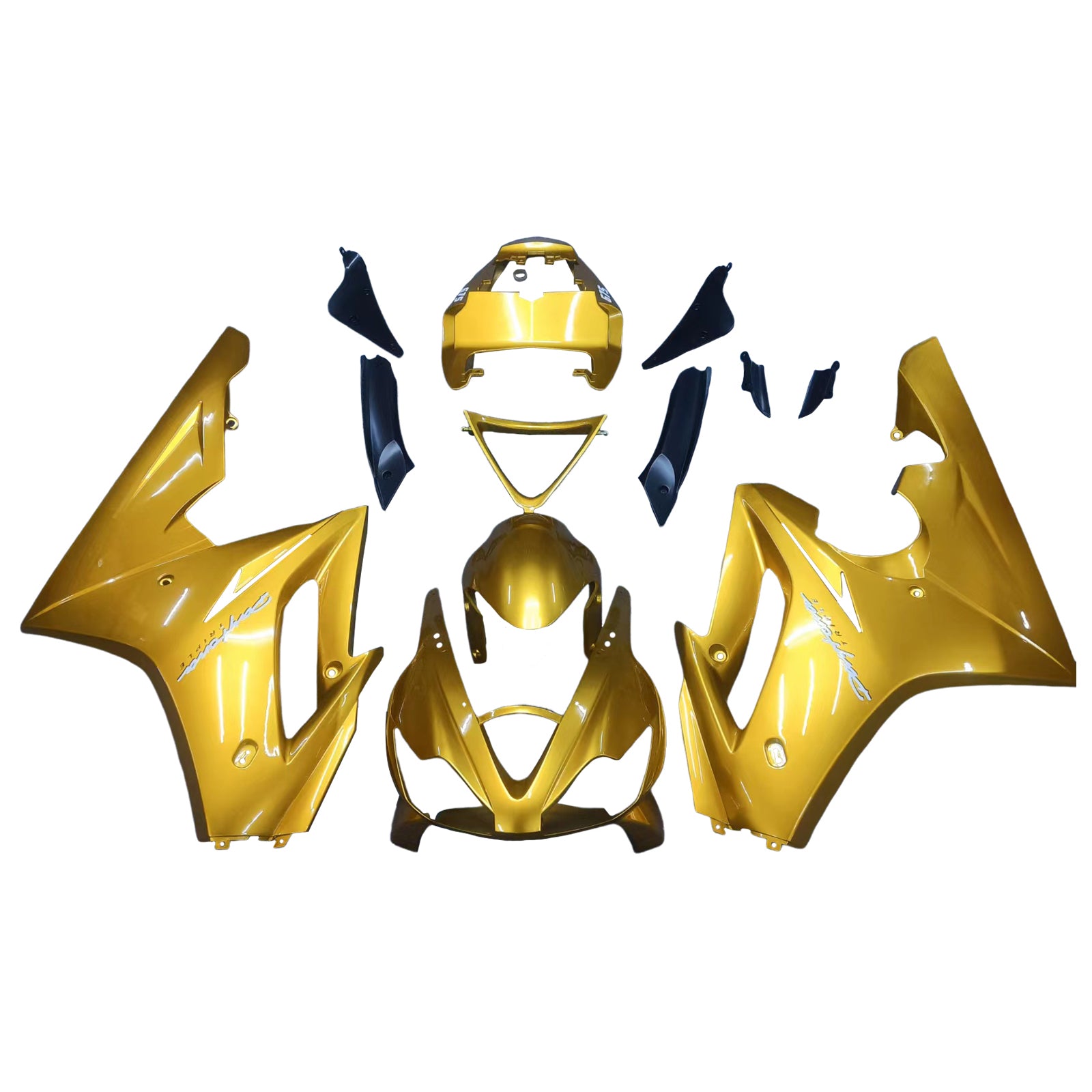 Amotopart 2009-2012 Triumph Daytona 675 Gold Fairing Kit