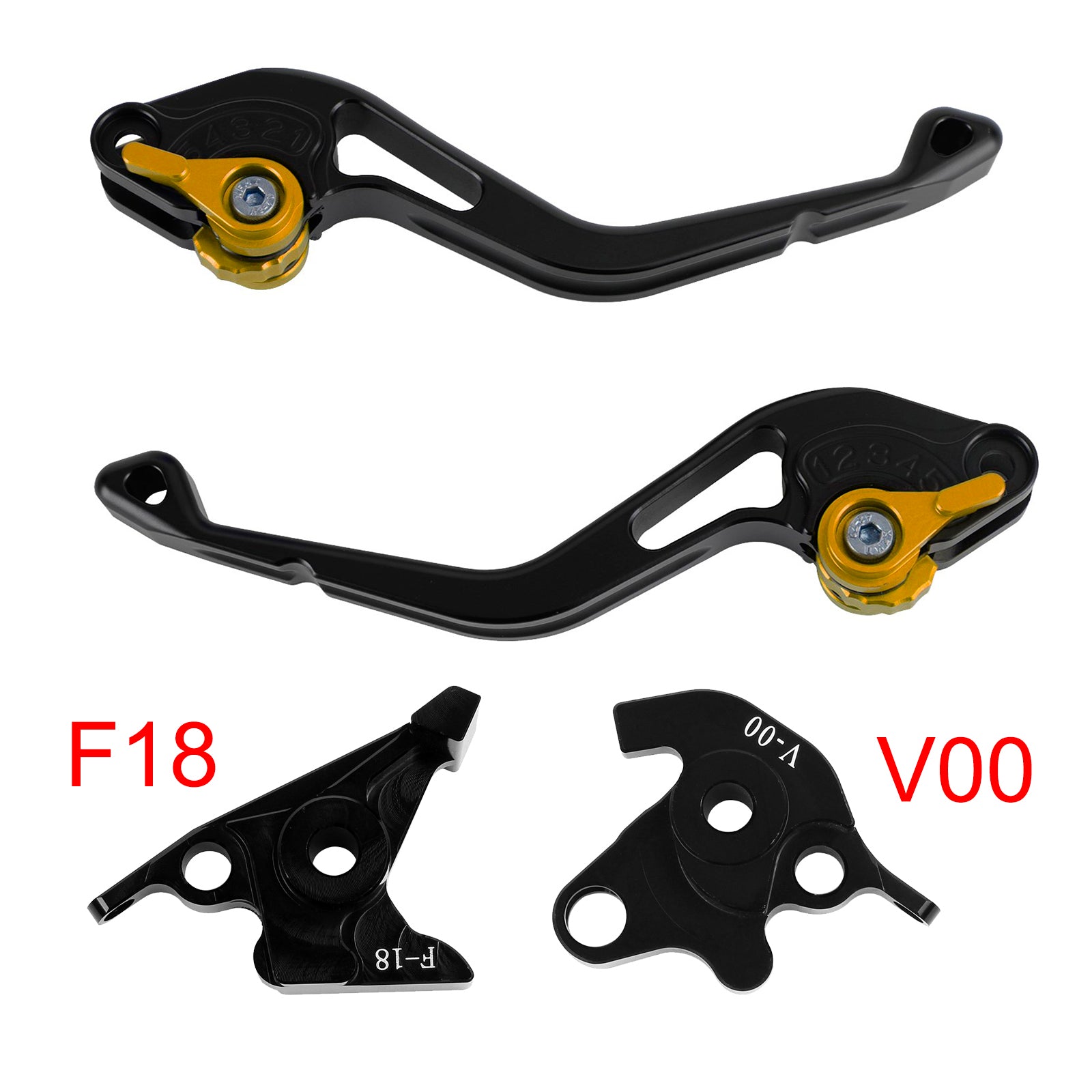 Honda VFR750 VFR800/F VTR1000F Gold NEU Kurzkupplungs-Bremshebel
