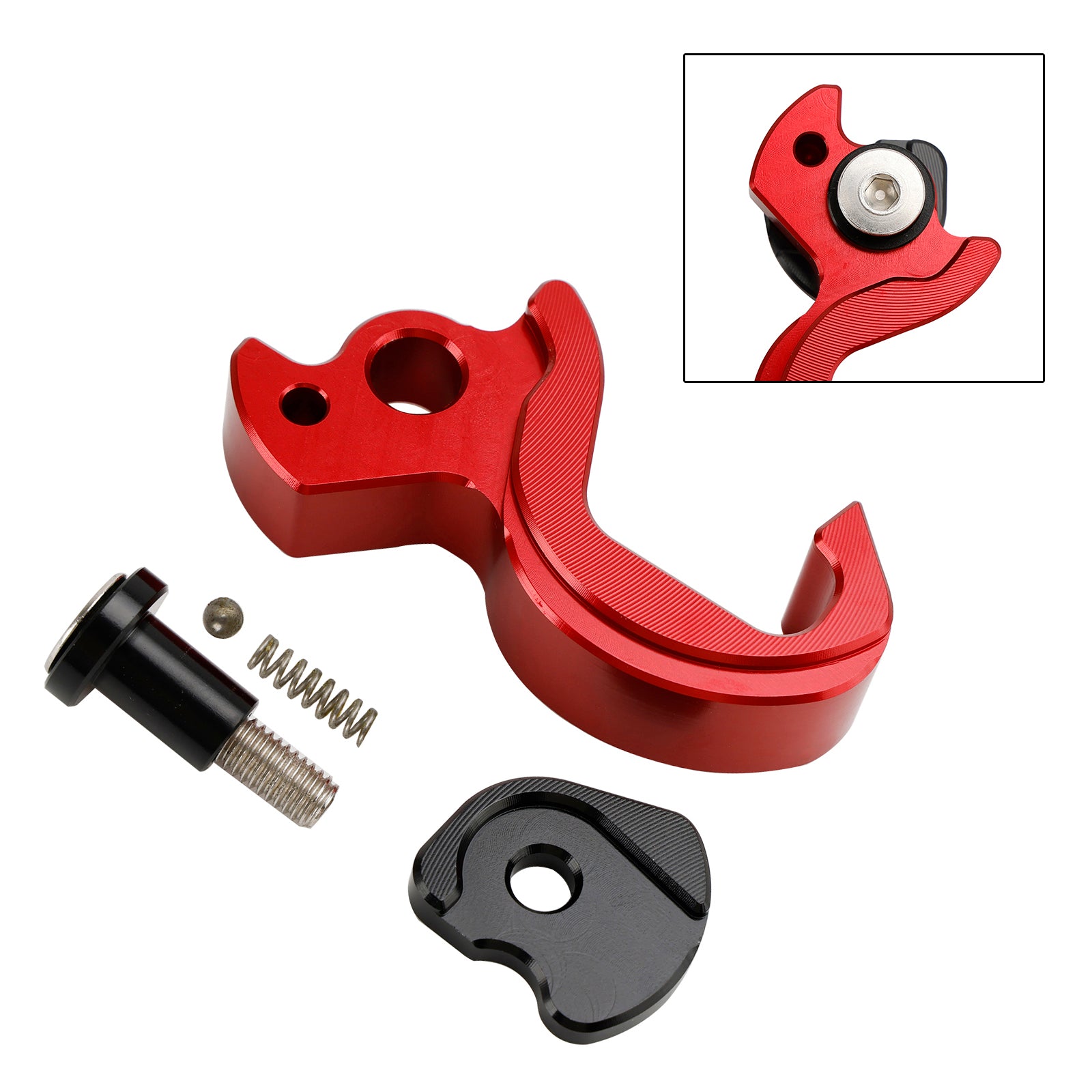 Halter Helmhaken Halterung Rot für Yamaha Tricity 125 2014-2021 155 2016-2023