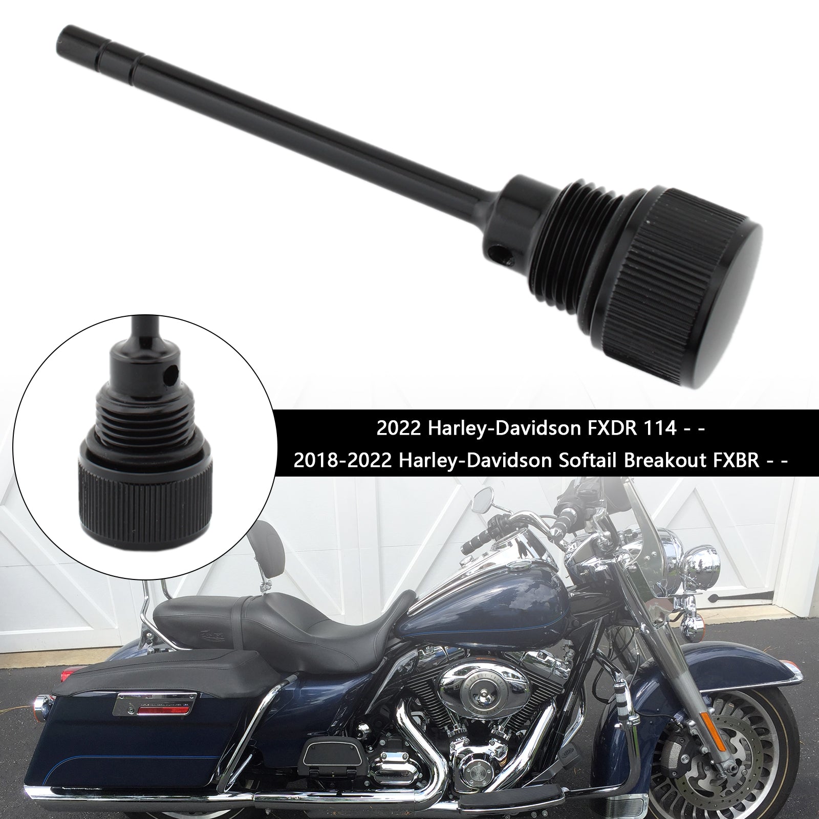 07-19 Softail Road Glide 1105-0022 Oil Dipstick Tank Cap Plug