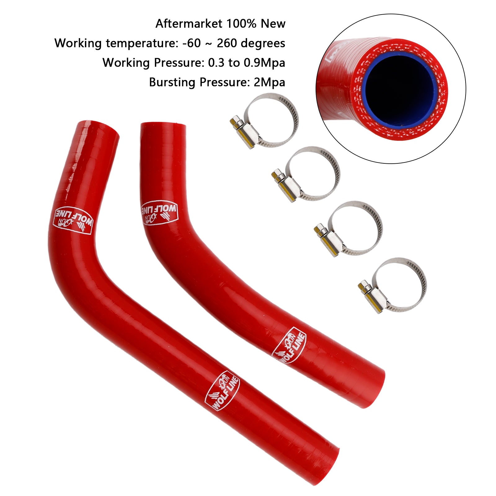 2015-2024 Yamaha MT-03 MT-25 YZF R3 R25 Mangueira de resfriador de radiador de silicone R25