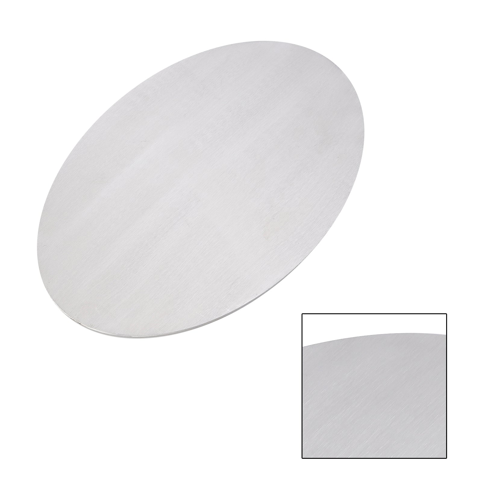 Plaque d'images en alliage en aluminium vierge ovale diy ajustement universel pour moto