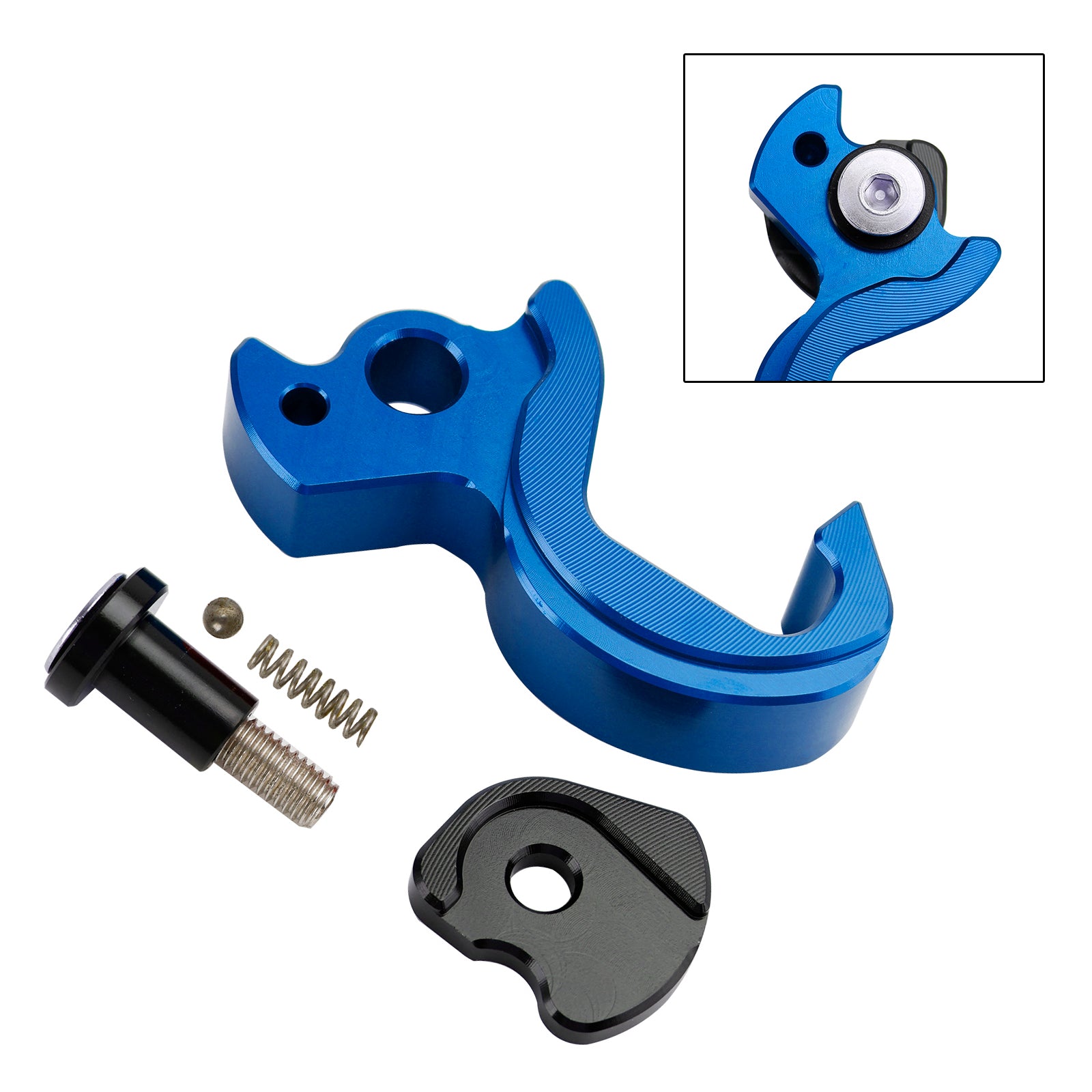 Soporte de almacenamiento con gancho para casco, color azul, apto para Yamaha Tricity 125 14-21 155 23