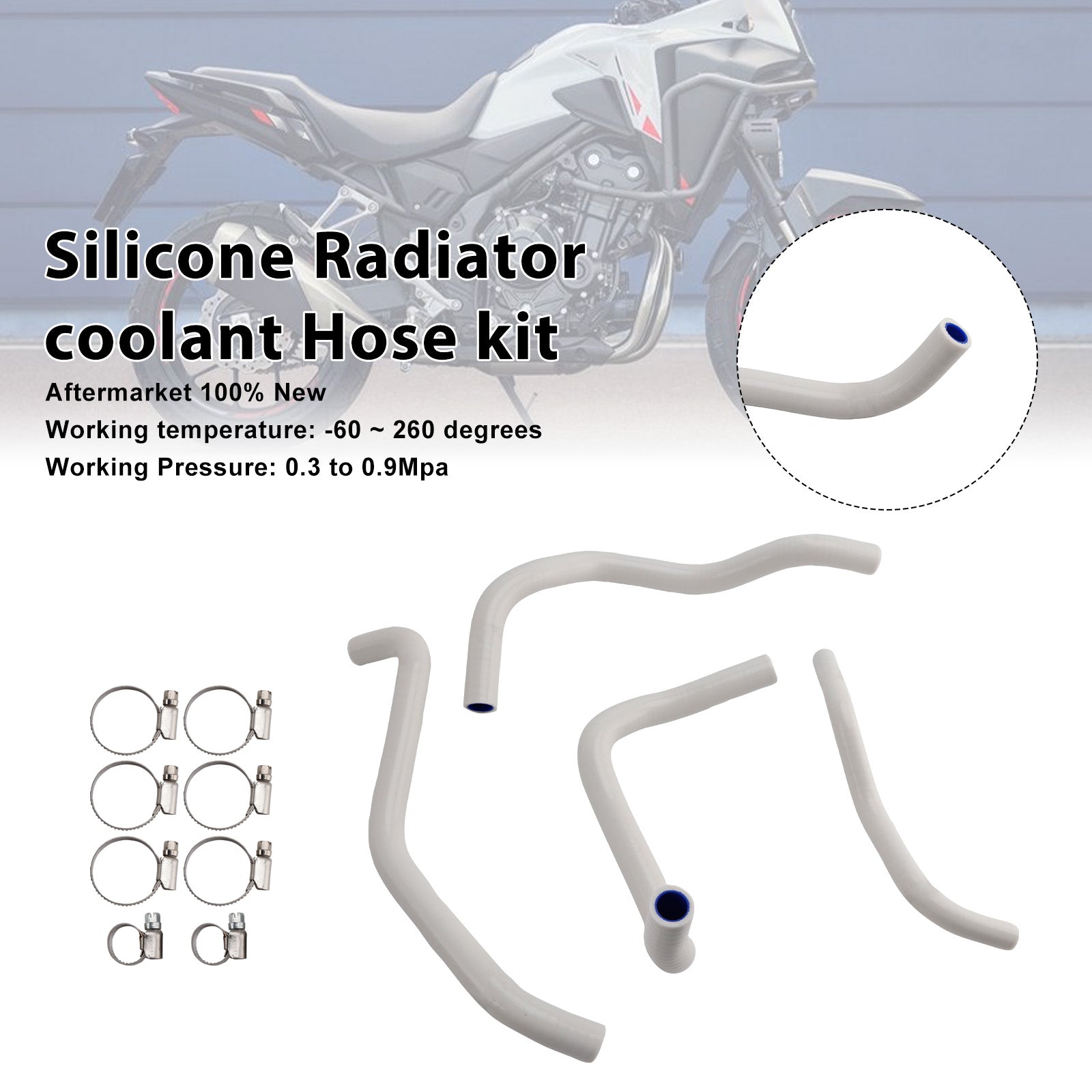 Honda NX400 NX500 CB500 CB500F/X/R Silicone Radiator coolant Hose