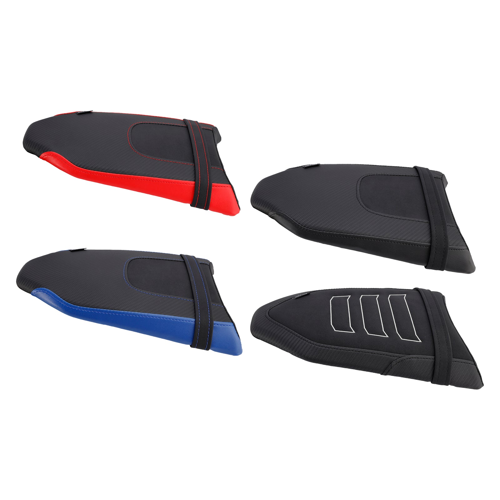 2019-2024 Yamaha Tenere 700 bageste sæde passagerpude flad pu blå sort