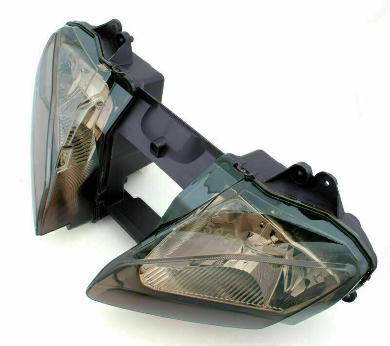 06-07 Yamaha YZF 600 R6 Motor Smoke Front Headlight Headlamp Assembly