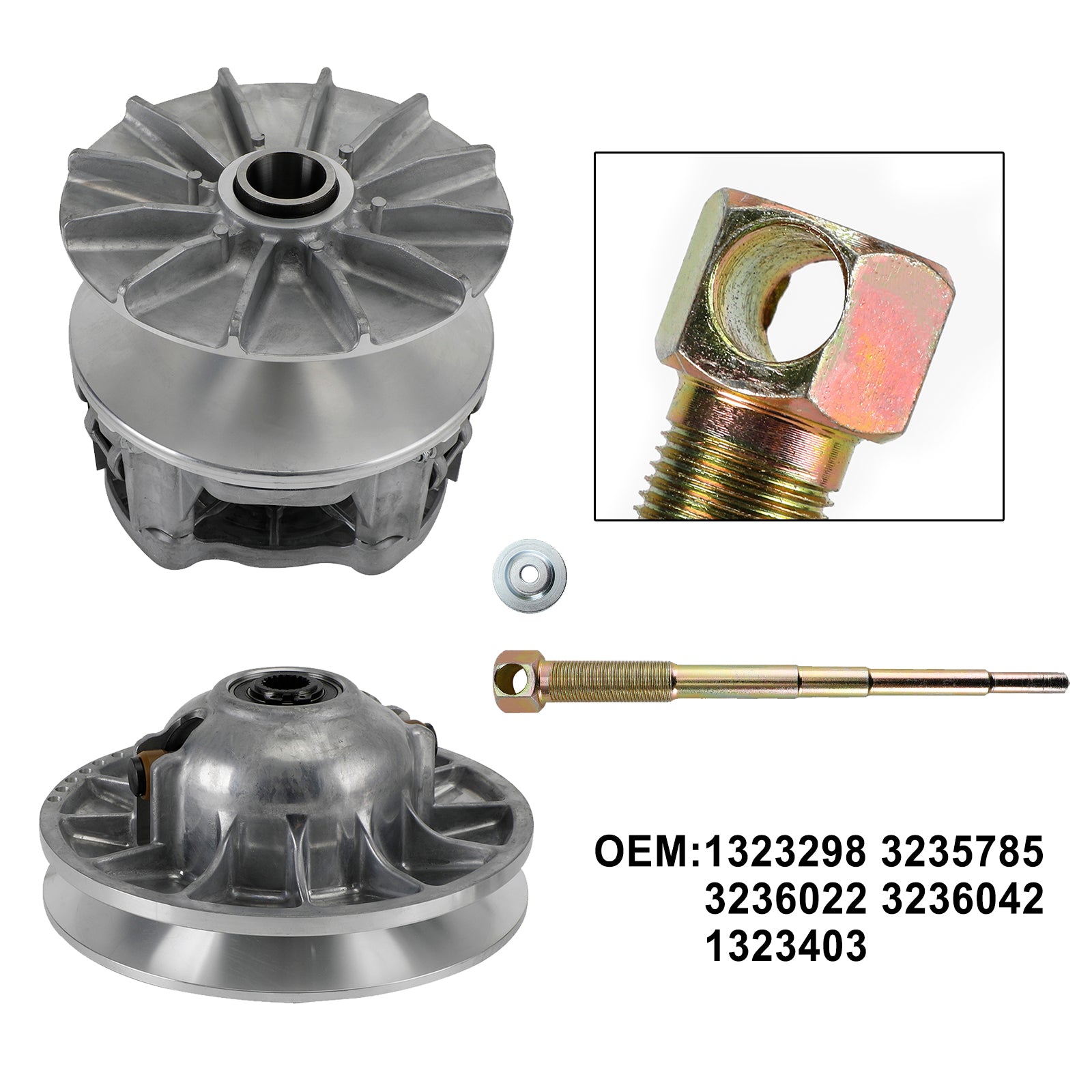 Polaris RZR General 1000 Komplett clutchvariator Pully Set 1323298 3235785