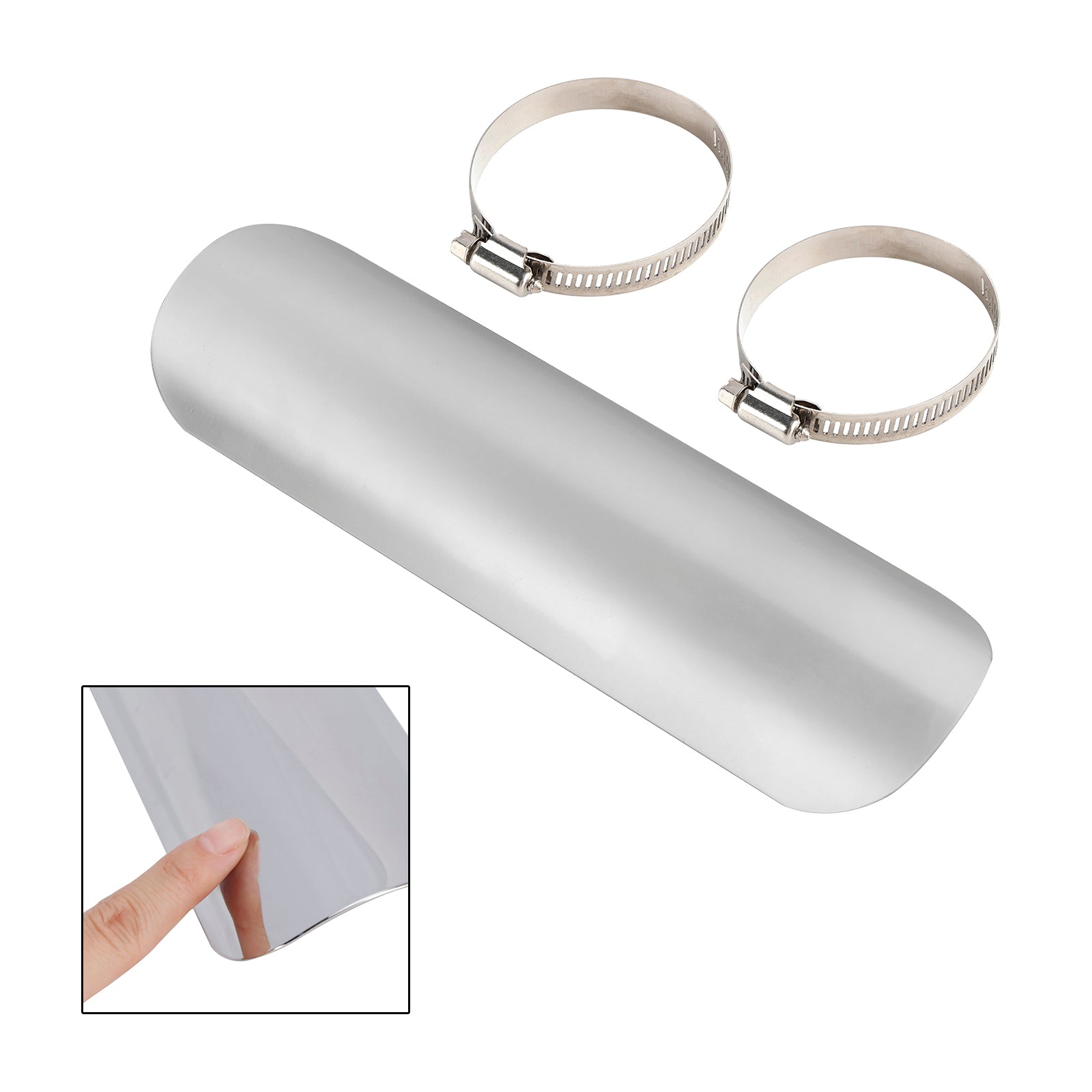 Motorcycle Scooter Cub BlackD Exhaust Side Bracker Cover Steel Decorative Cover