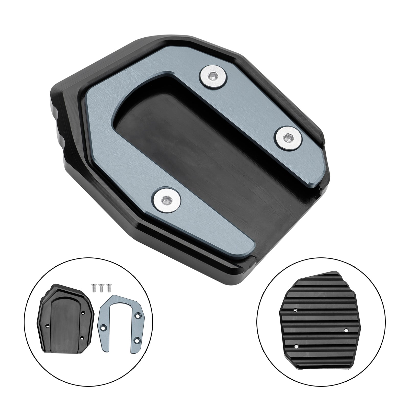 Almohadilla de placa ampliada con soporte para Kawasaki Vulcan S 650 VN650 2015-2021