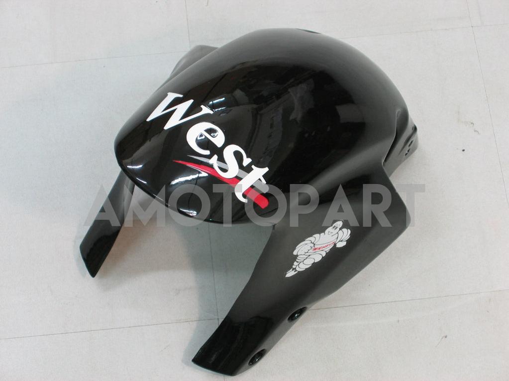 Amotopart 2005-2006 Honda CBR600RR Black & White Style 1 Fairing Kit