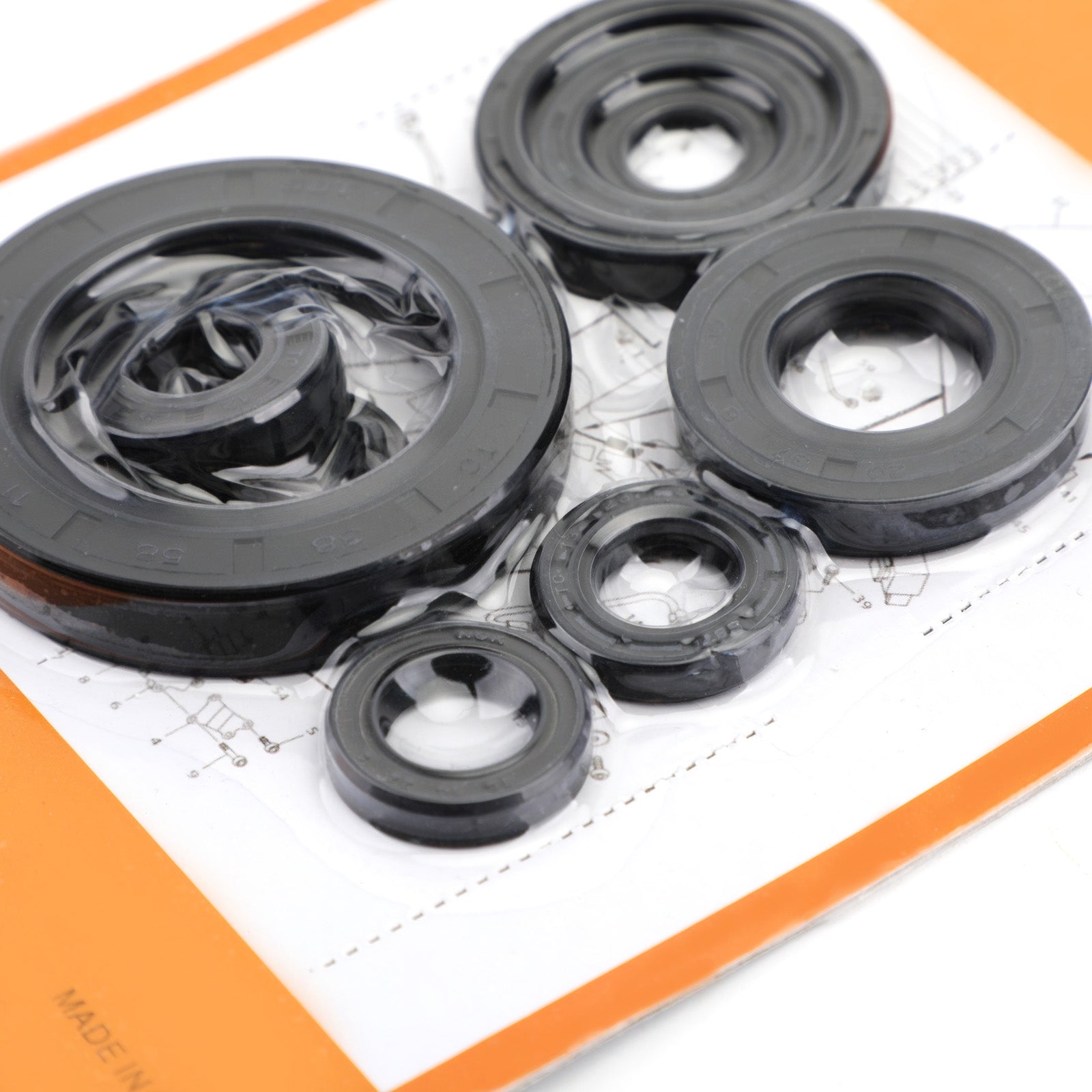 05-07 Honda CR250R Kit de carter de joint d'huile moteur complet - 9pcs