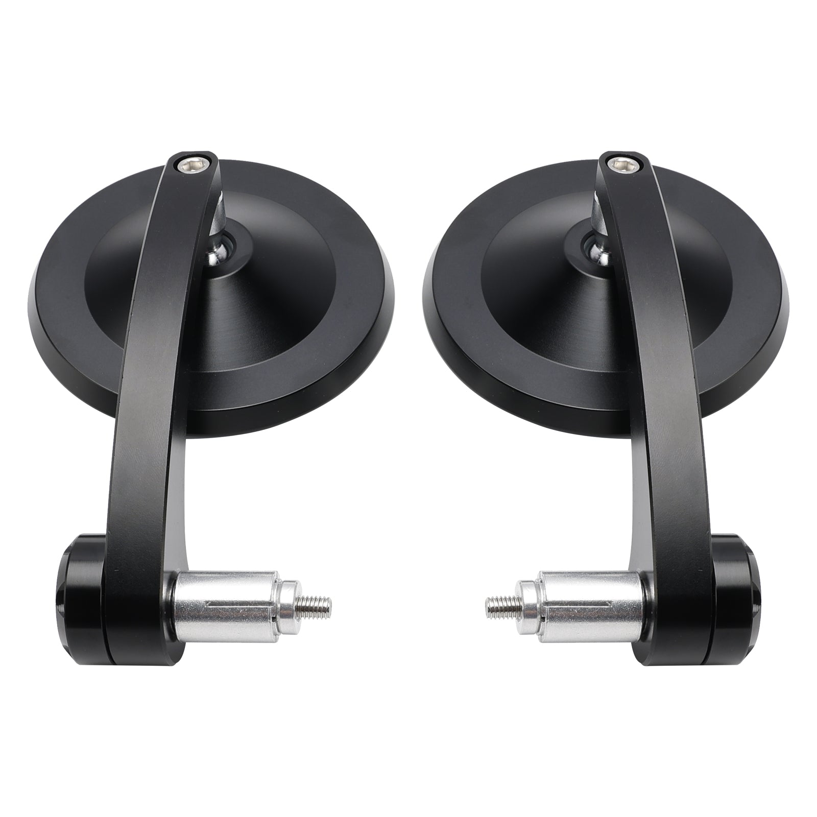 Paire de motos Round 7/8" Rétroviseurs latéraux CNC pour embouts de guidon Bobber Cafe Racer