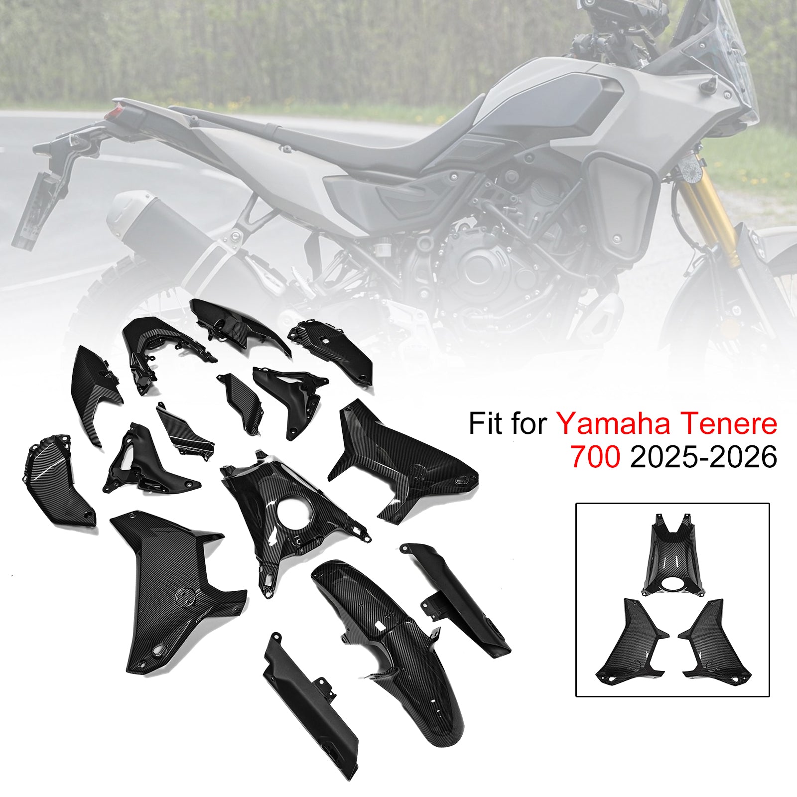 Amotopart 2025-2026 Yamaha Tenere 700 T700S Fairing Kit Collection