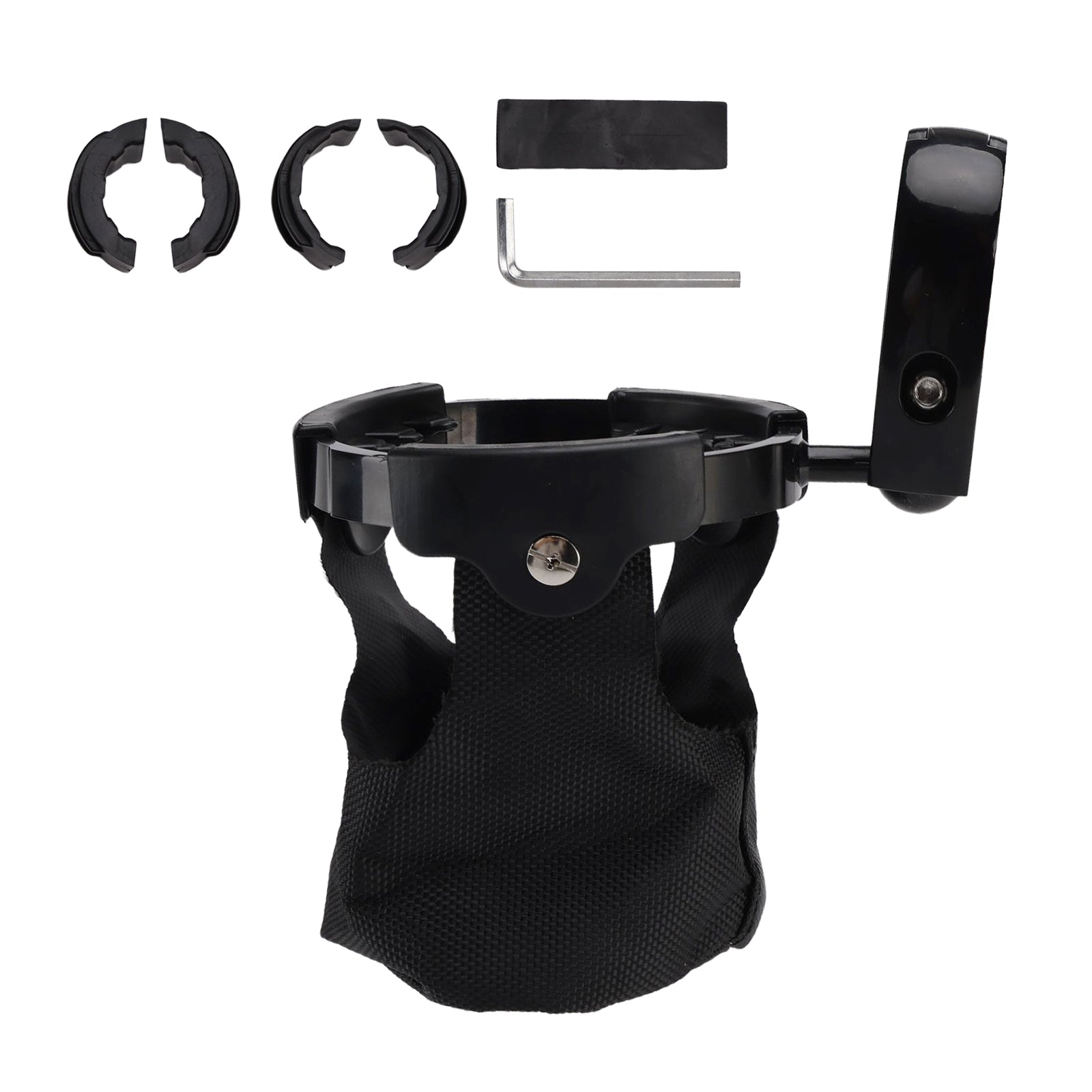 Utv Universal Polaris Ranger Cup Bracket Holder Bottle Cargo Carrier Black