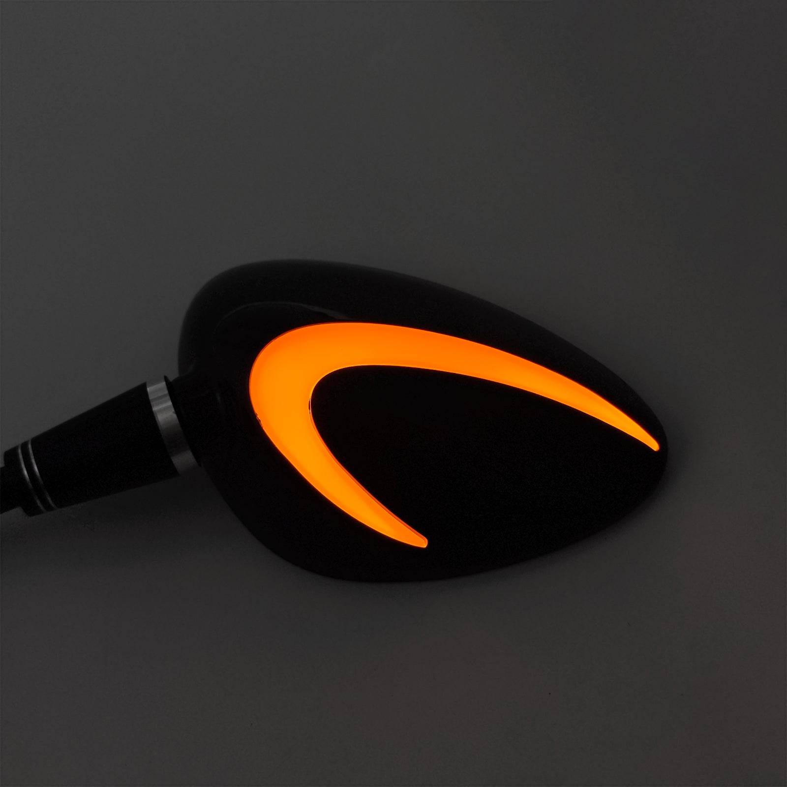 Motorcycle Scooter Moped M10 Univeral Rearview LED Mirror Set w/ Turn Signal