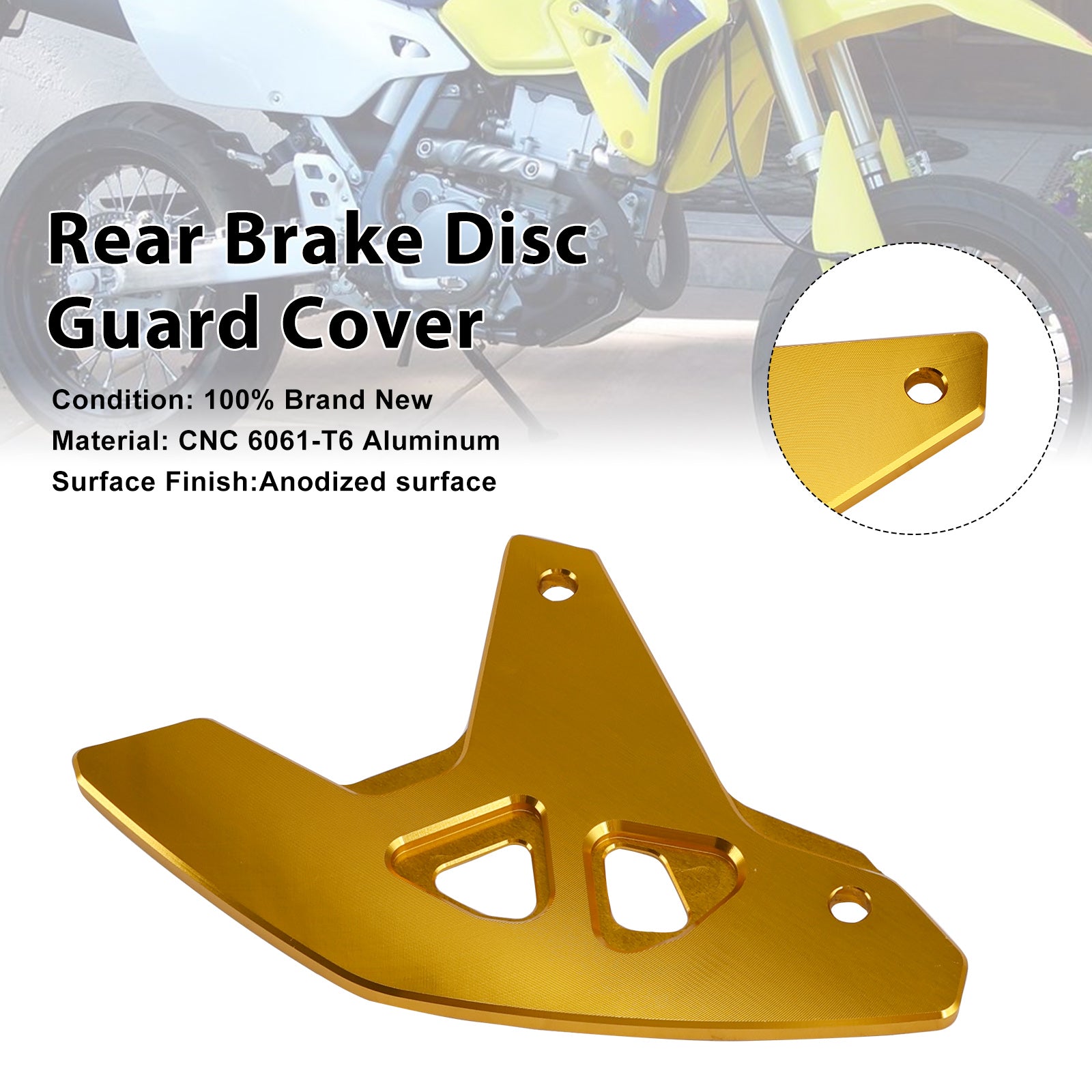 2000-2024 Suzuki DR-Z400SM DRZ400/S/E Rear Brake Disc Guard Cover