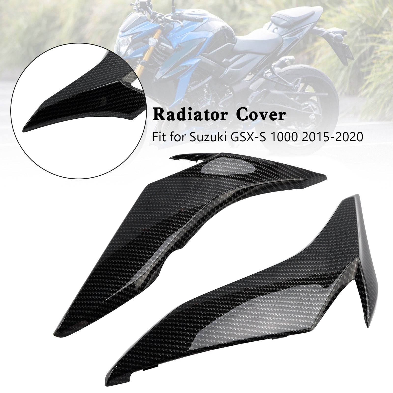 Suzuki GSX-S 1000 2015-2020 Carbon ABS Radiator Cover frame Fairing