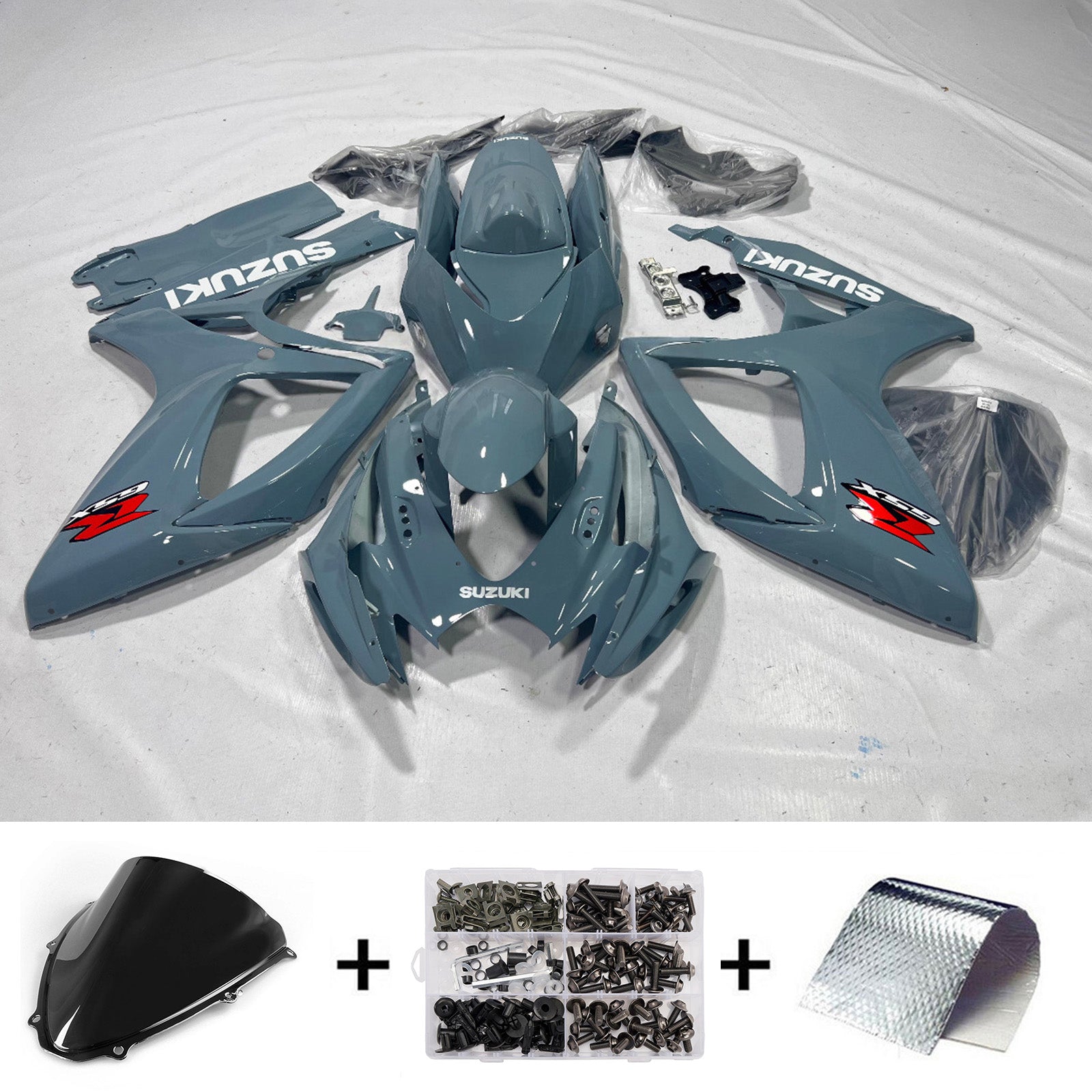 Amotopart 2006-2007 Suzuki GSXR 600/750 Grey Fairing Kit
