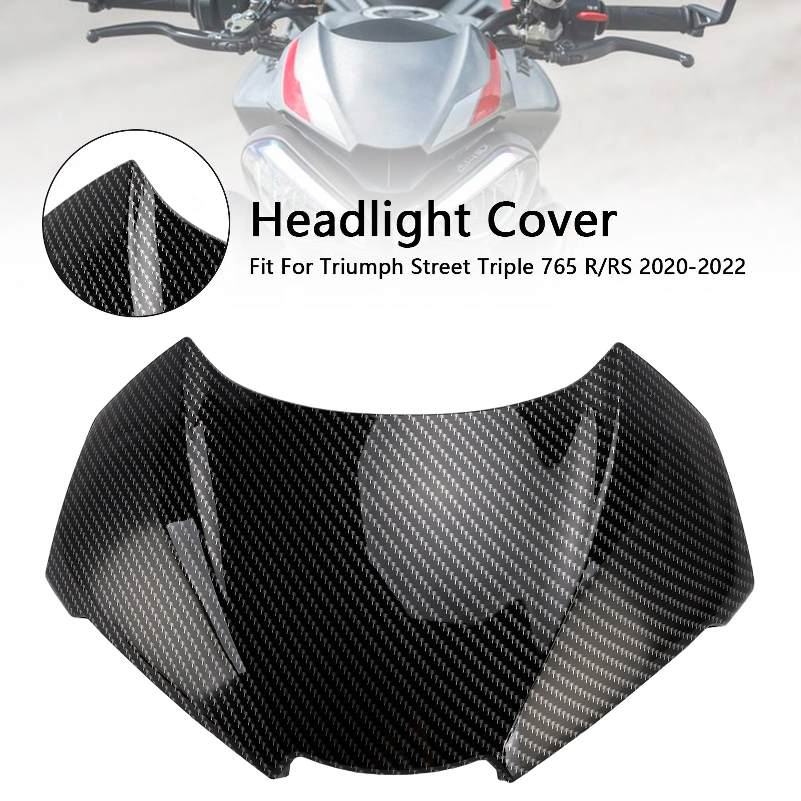 2020-2022 Street Triple 765 R/RS Front Nose Headlight Cover Fairing