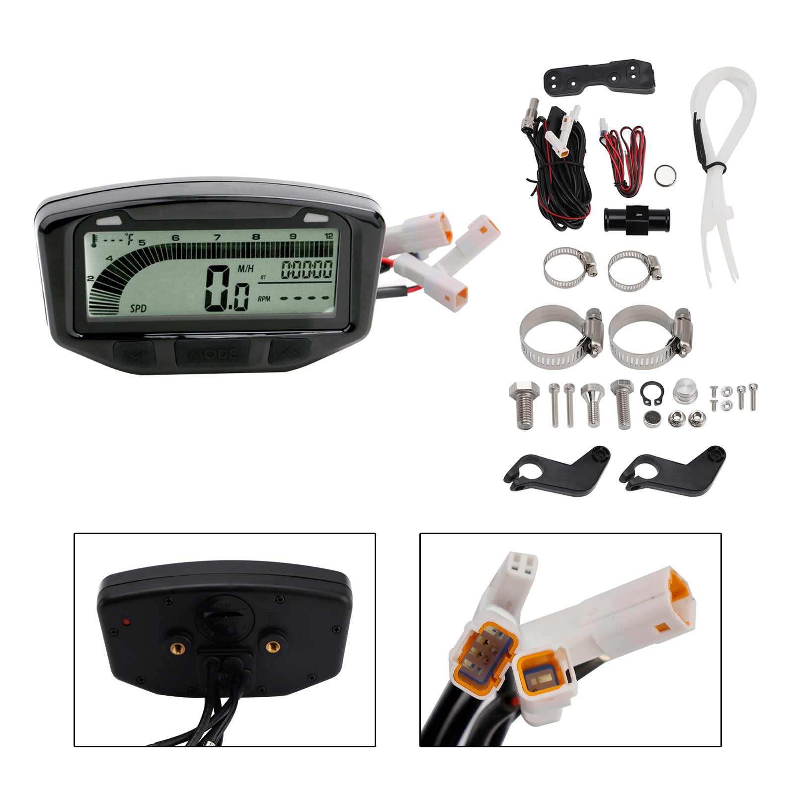 06-24 Yamaha Raptor 700 Speedometer Odometer Tachometer Digital Lcd