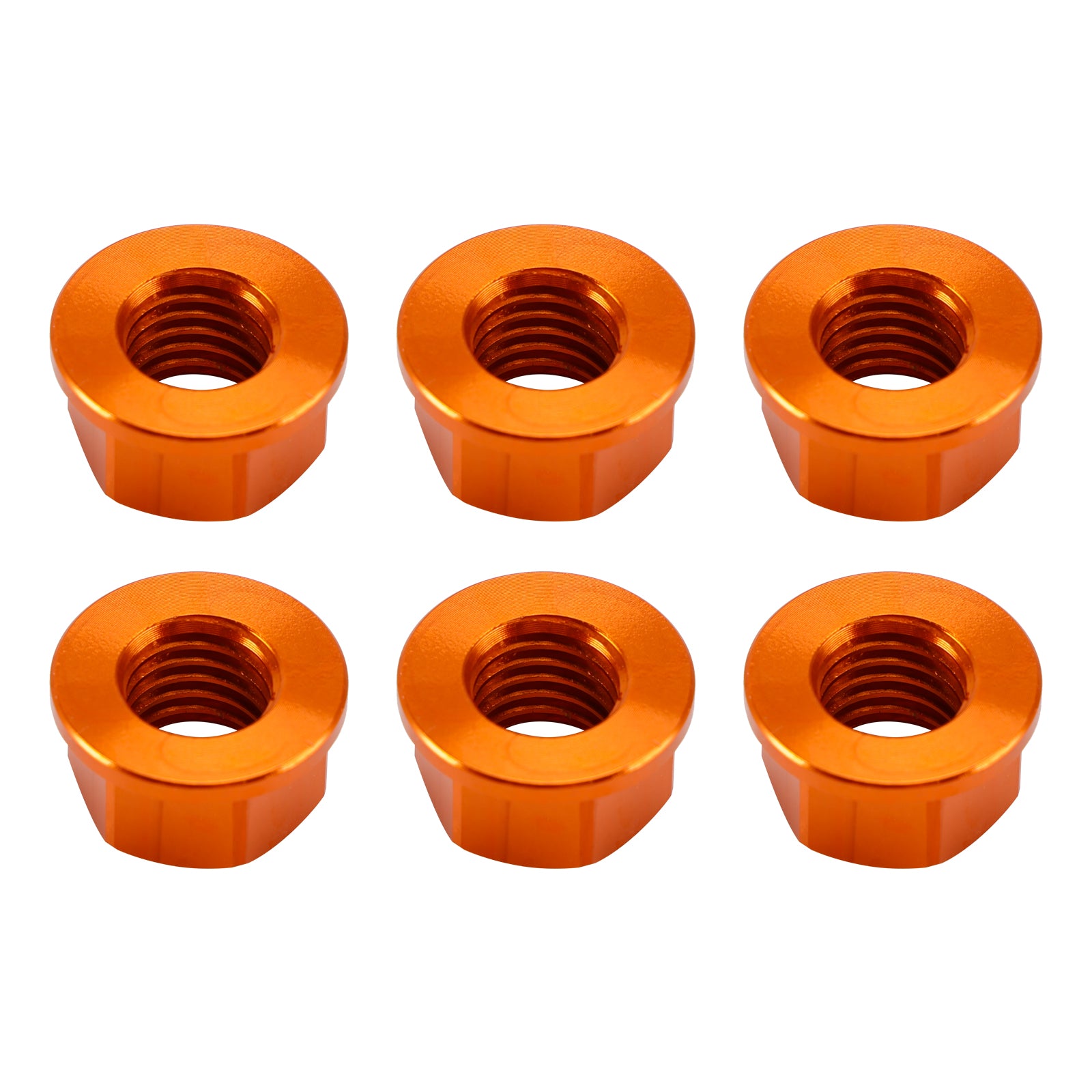 04-16 Aprilia RSV RSV4 1000R Factory Rear Sprocket Nut Kit M10x1.5mm Orange