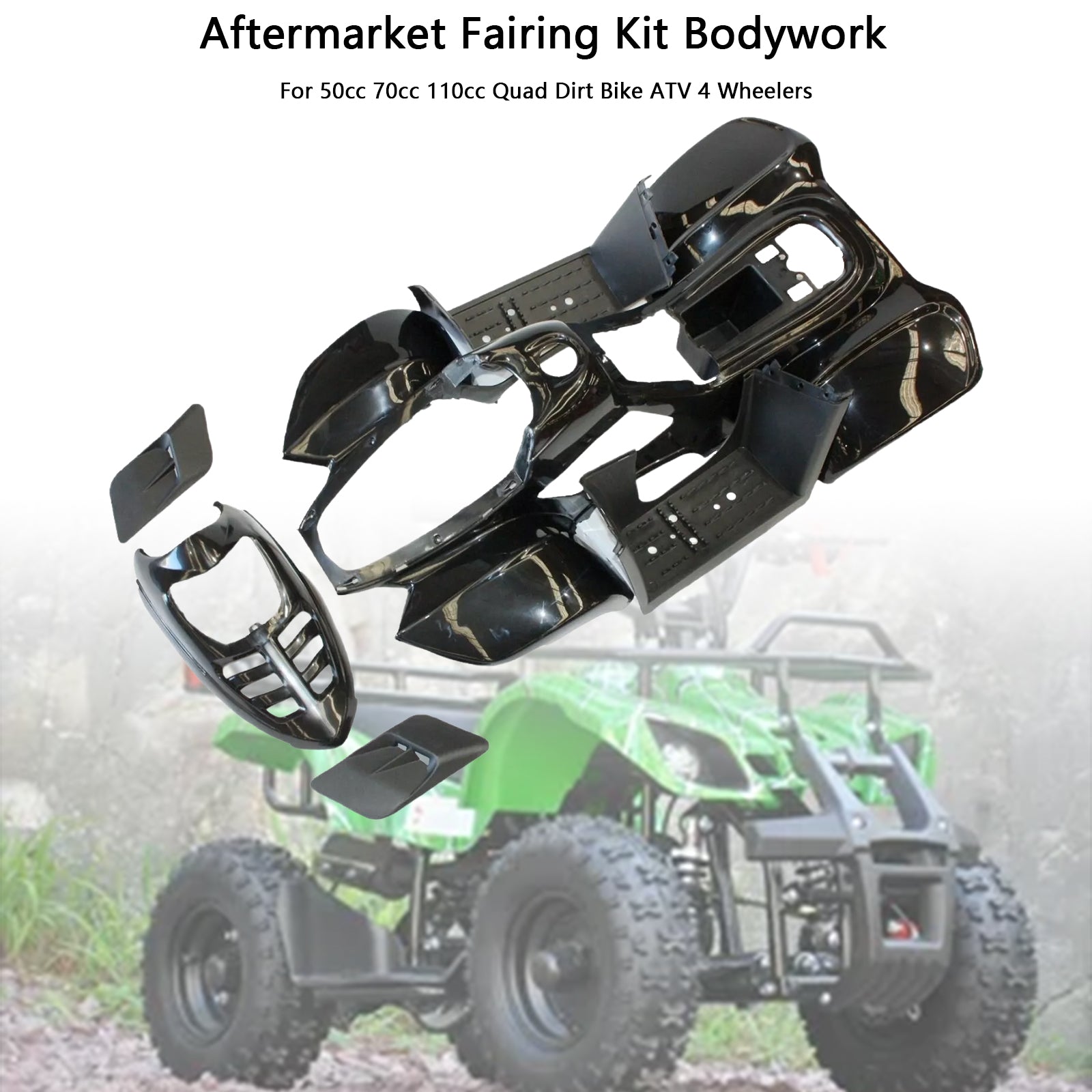 AMOTOPT PARA 50CC 70CC 110CC Quad Dirt Bike ATV 4 Wheelers Fairing Kit Collection