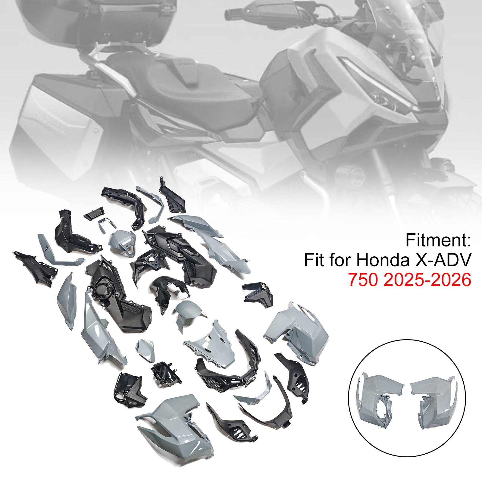 Amotopart 2025-2026 Honda X-ADV 750 Collection de kits de carénage
