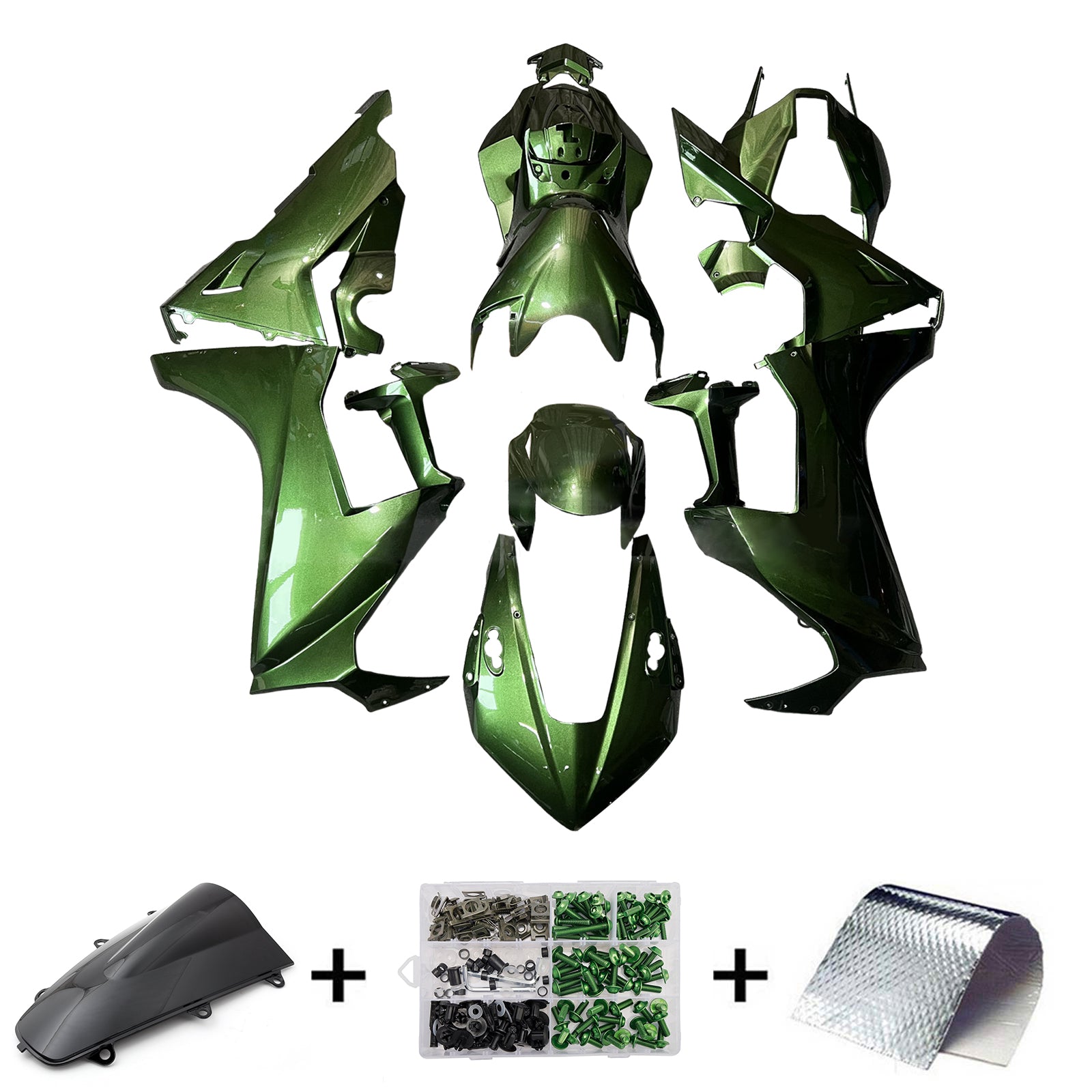 Amotopart 2017-2023 Honda Green CBR1000rr Kit de camerage