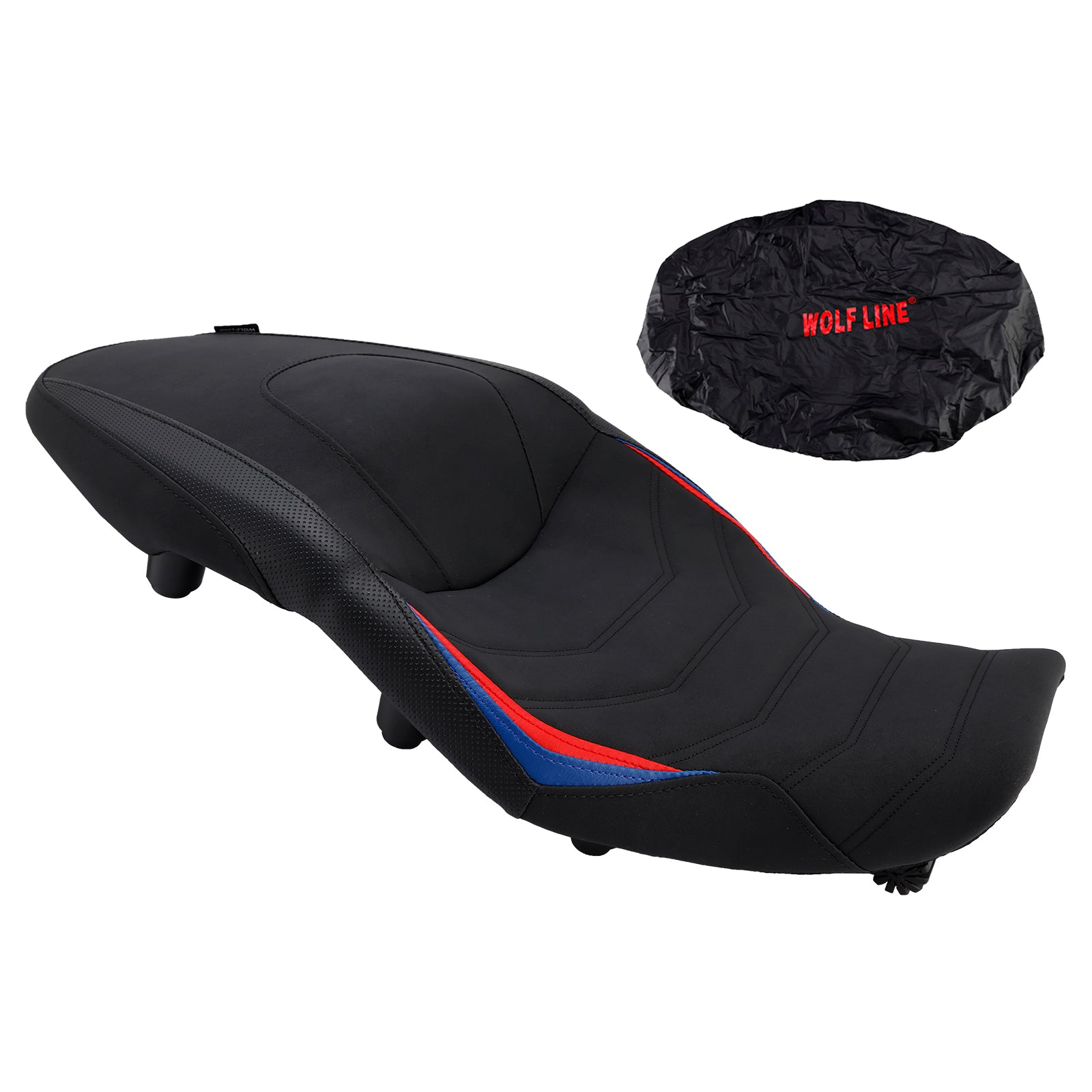 Rider Passenger Seat Front Rear Cushion -40Mm Blue For Bmw S1000Xr 20-24 M1000Xr