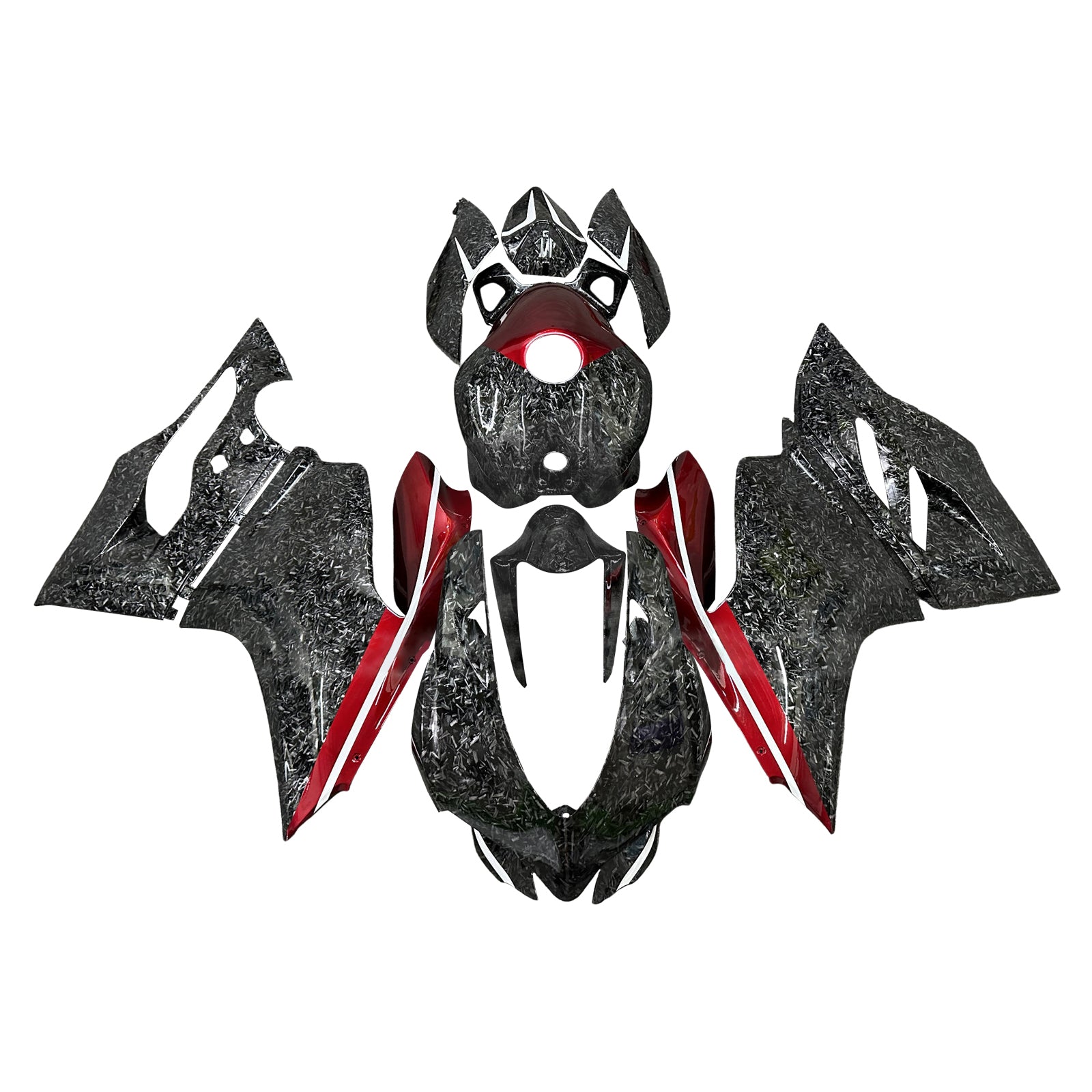 Amotopart 2012-2015 Ducati 899 Forged Carbonfasermuster Rotverkleidung Kit