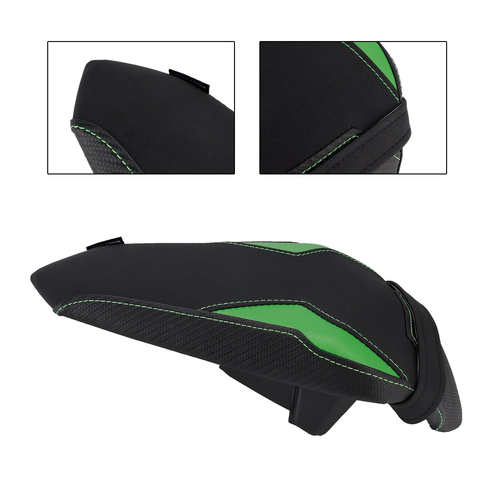 24-26 Kawasaki Ninja 7 Hybrid Bagsæde Passagerhynde Flat Pu