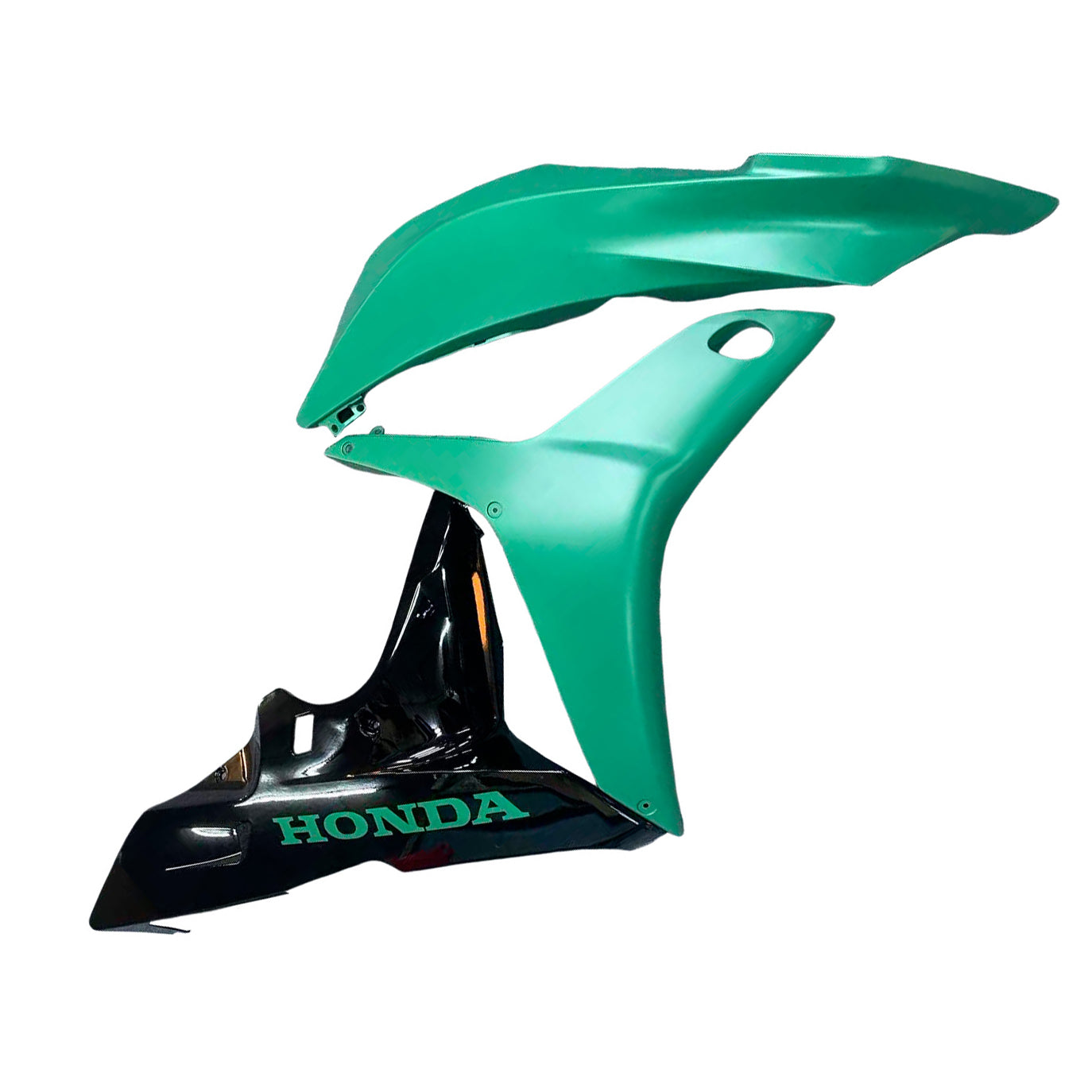 Amotopart 2007-2008 Honda CBR600RR Schwarzes Green Verkleidungskit
