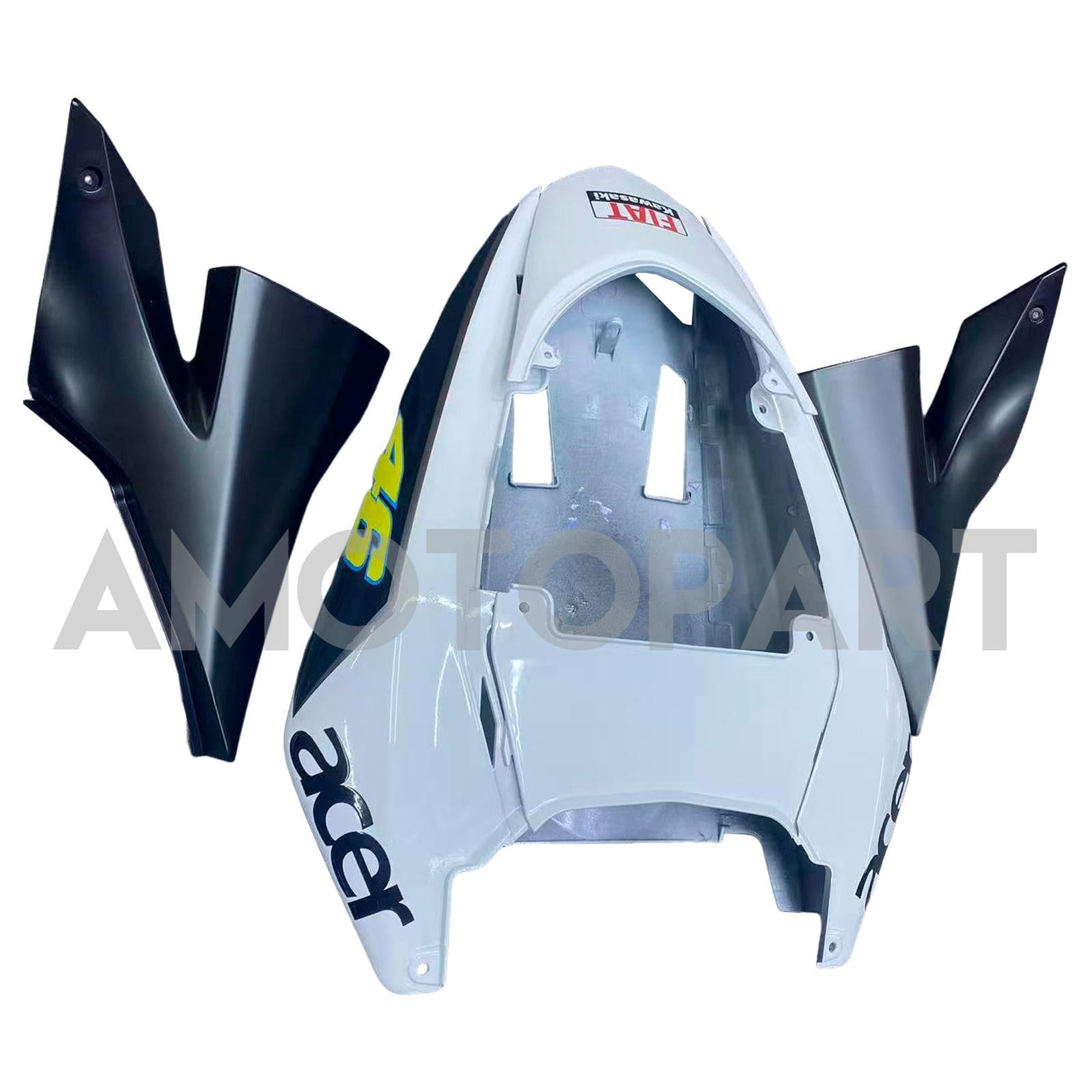 Amotopart 2004-2005 Kawasaki ZX10R Glossy Blue White Fairing Kit