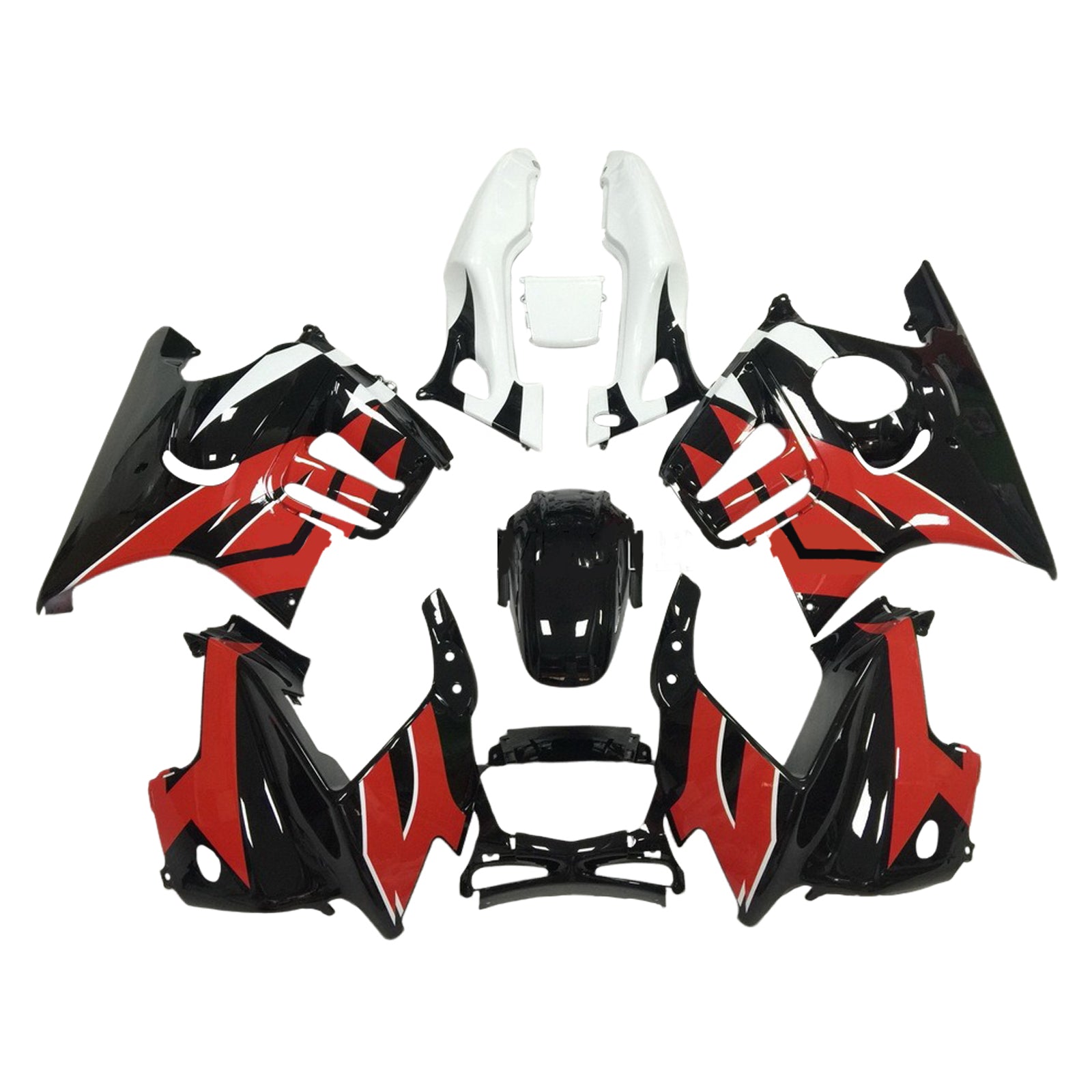 Amotopart 1995-1996 Honda CBR600 F3 Black Red White Kuip Kit