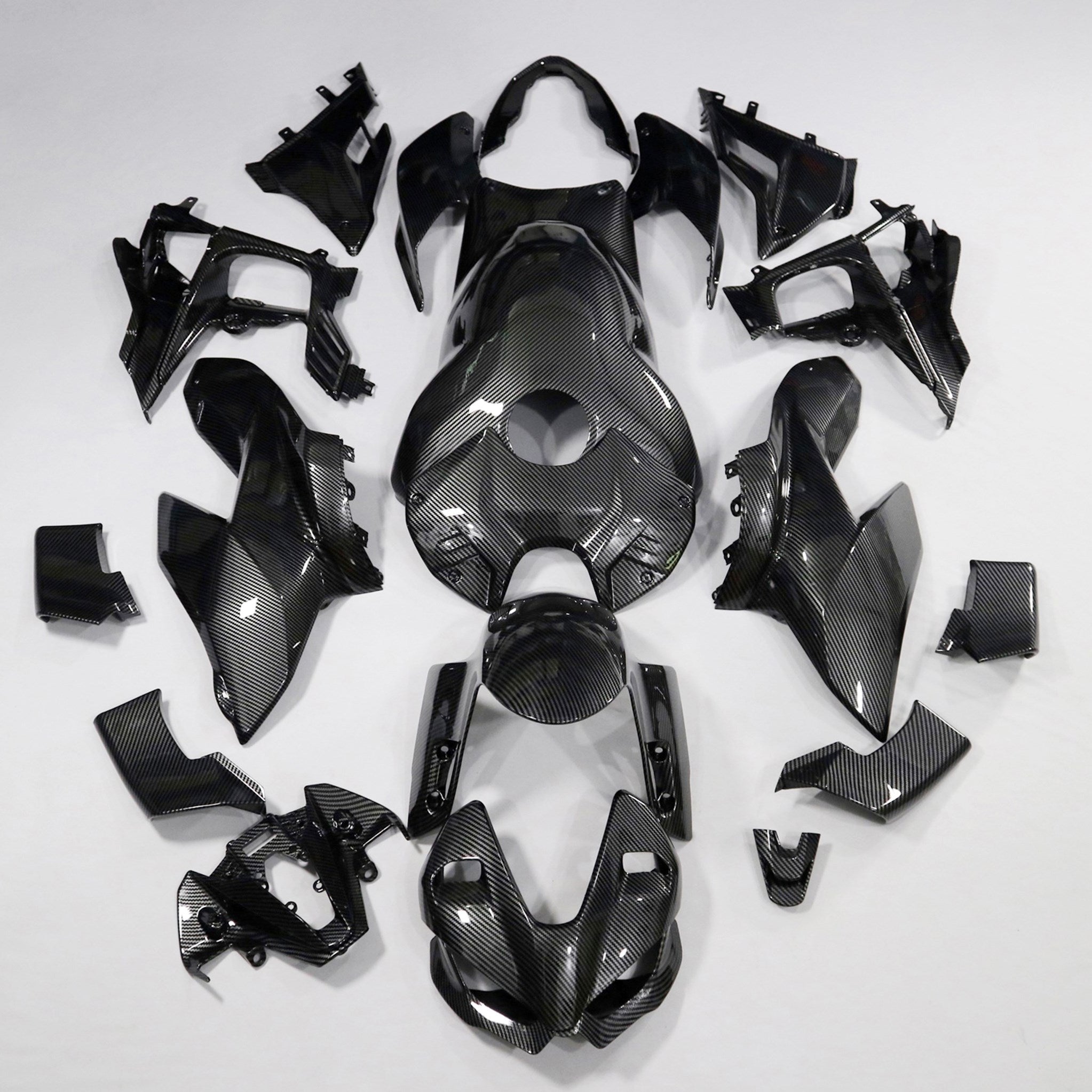Amotopart 2020-2023 Ducati Street Fighter V4 Carbon Fiber Pattern Fairing Kit