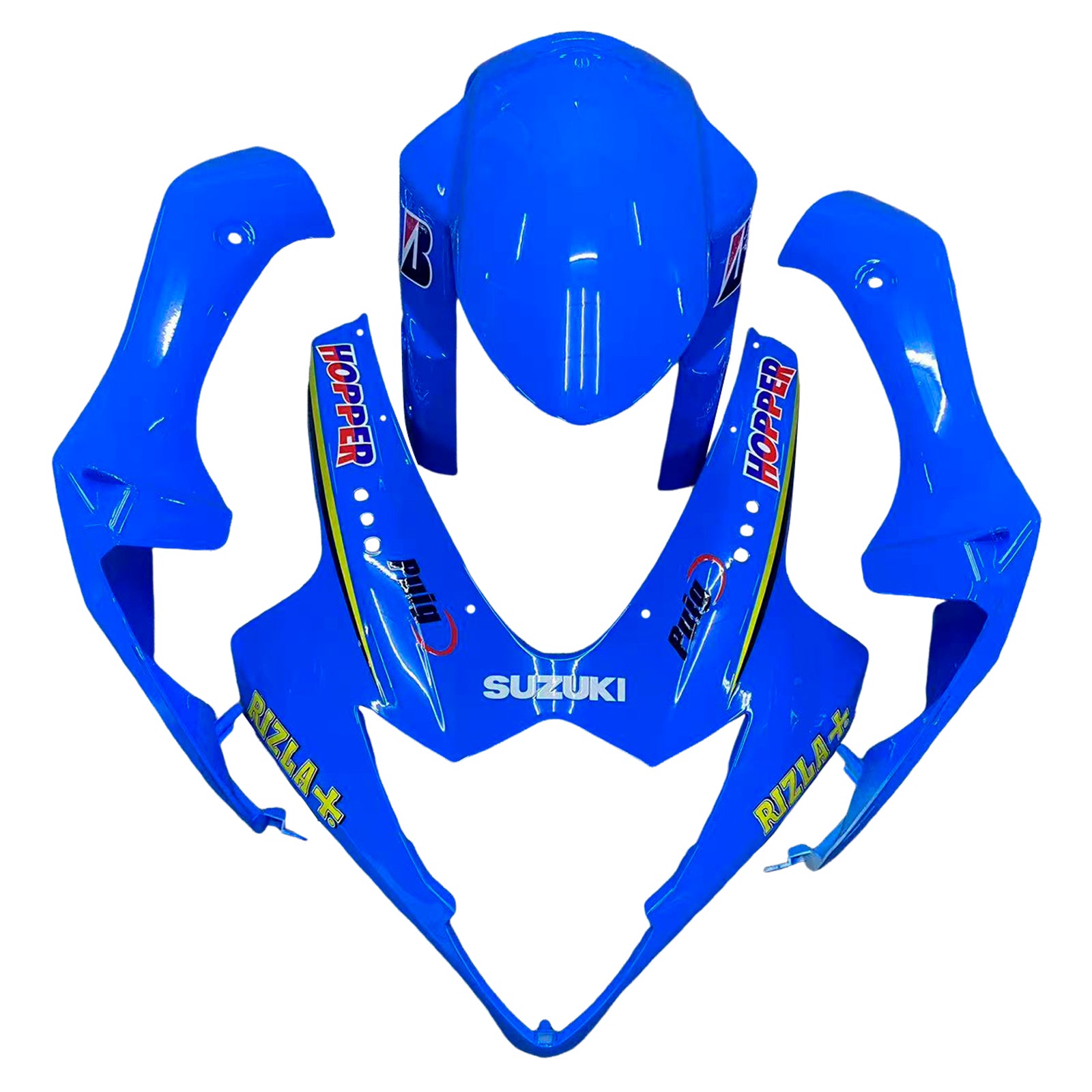 Amotopart 2005-2006 Suzuki GSXR1000 Blue Black Yellow Red Fairing Kit