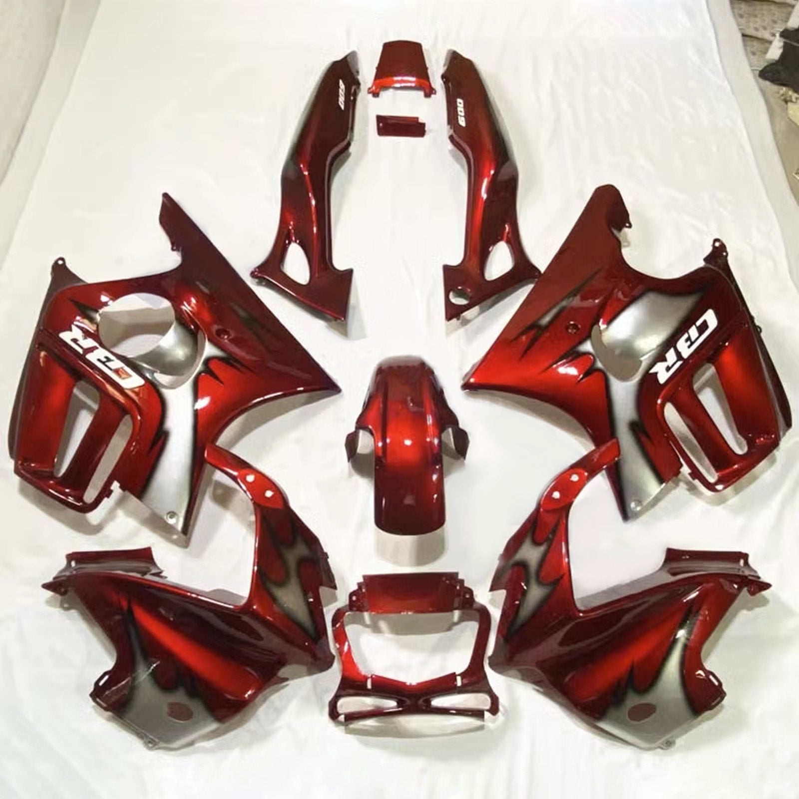 Amotopart 1997-1998 CBR600 F3 Kit de carénage rouge brillant Honda Gloss