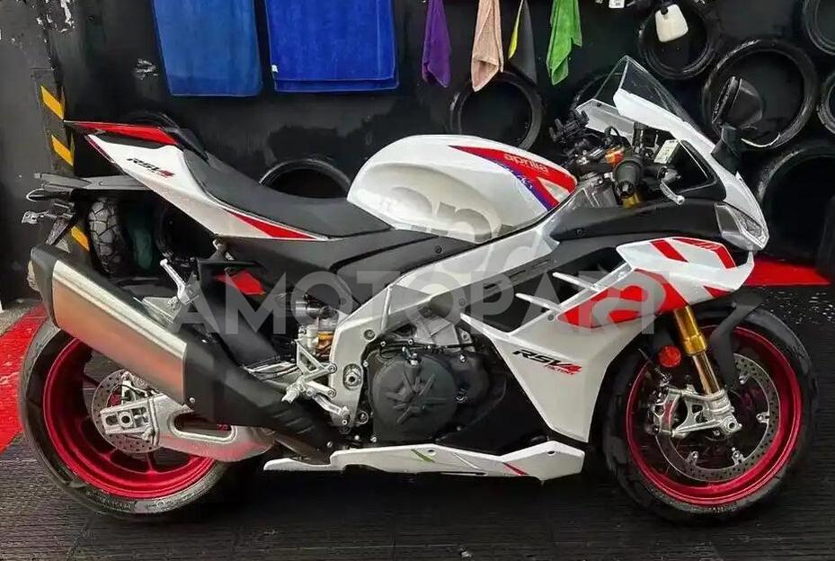 Amotopart 2022-2024 Aprilia RSV4 1100 White Red Fairing Kit