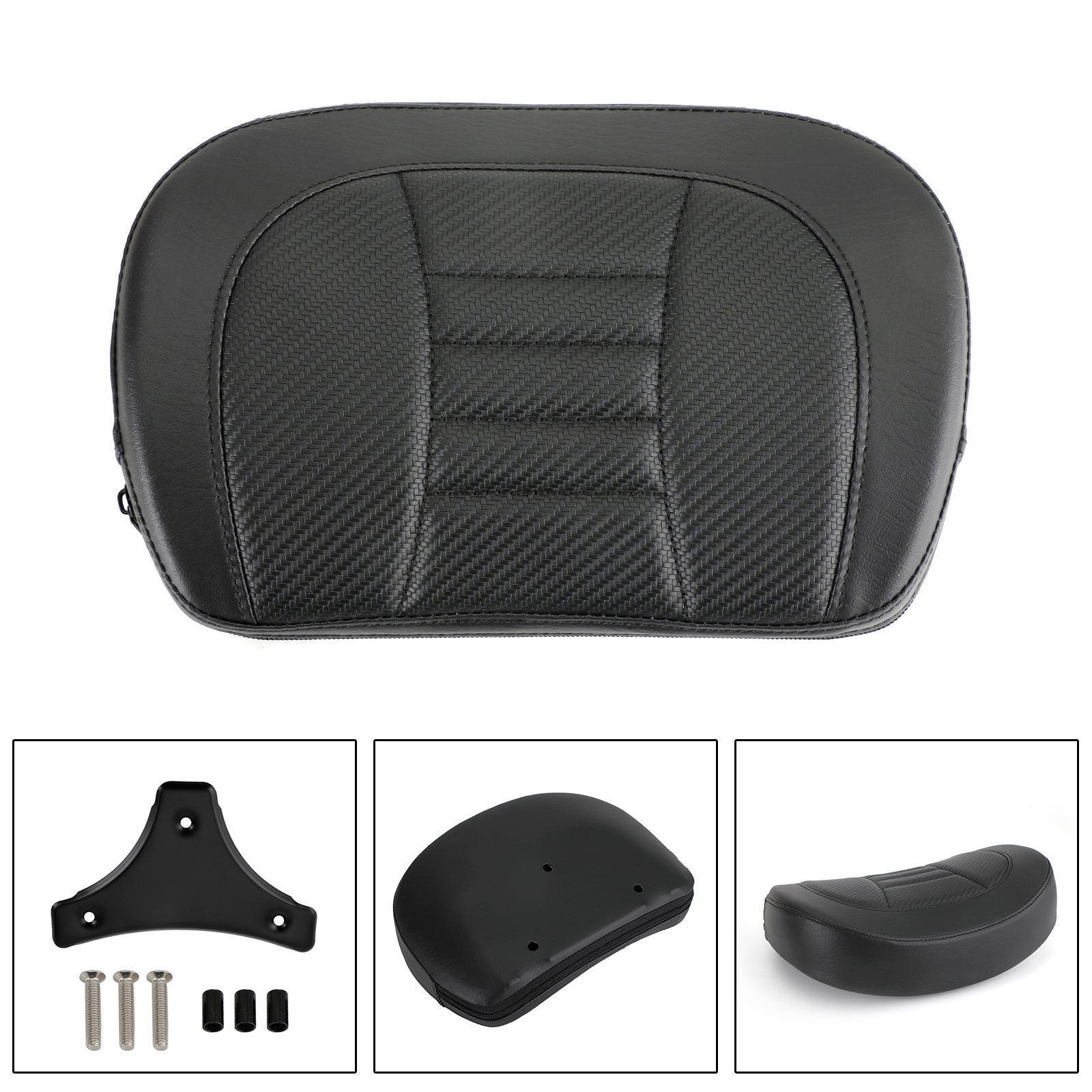 Driver Rider Sissy Bar Seat Backrest Pad for CVO Street Glide FLHXSE 2015-2021